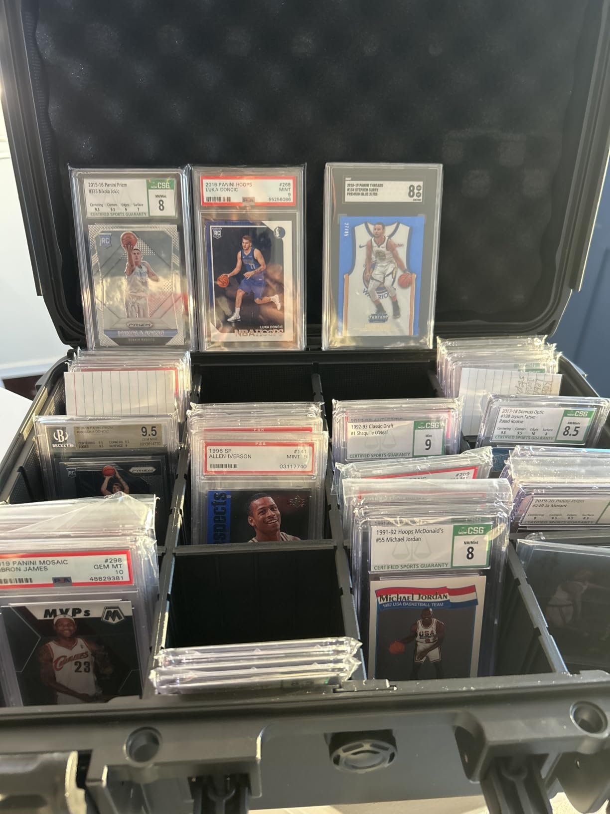 Graded Card Case Storage Box, Extra Large Trading Card Box, PSA Slab Case | Waterproof Trading Card Storage Box with 8 Adjustable Dividers; Fits BGS, SGC, CGC, CSG Slabs, Top Loaders & Magnetic Holders customer photo 1