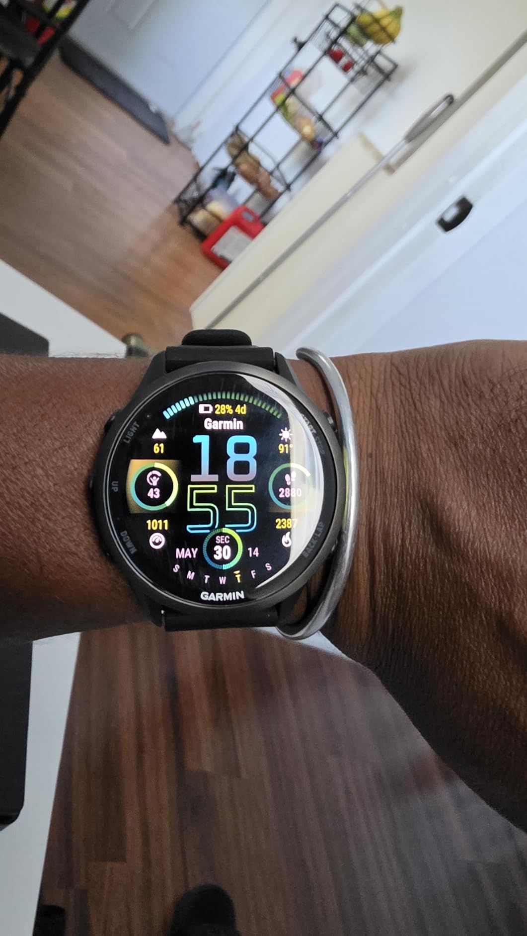 Garmin Forerunner 970, 47mm, Titanium, Whitestone/Amp Yellow - Premium GPS Running & Triathlon Smartwatch with AMOLED Display, Built-In Flashlight, Enhanced Navigation customer photo 1