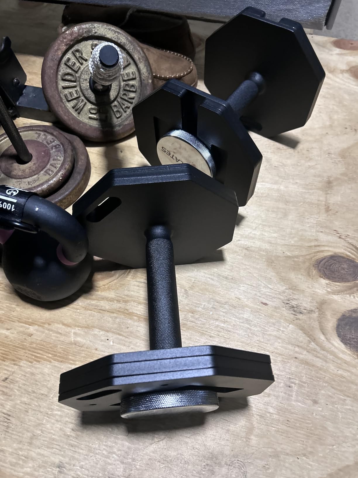 Adjustable Dumbbells Set, Quick Adjust Weight Set for Home Gym Pair customer photo 1