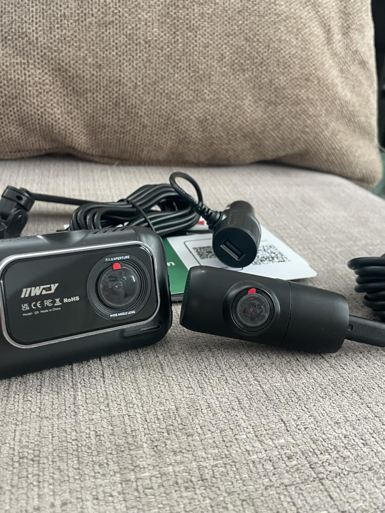 IIWEY 4K+4K Dash Cam Front and Rear, 5G Wi-Fi 64GB SD Card Included, STARVIS Dash Camera for Cars, 3 Inch IPS Screen, Dual Channel HDR Night Vision, 24H Parking Mode, 170° Wide Angle, G-Sensor customer photo 1