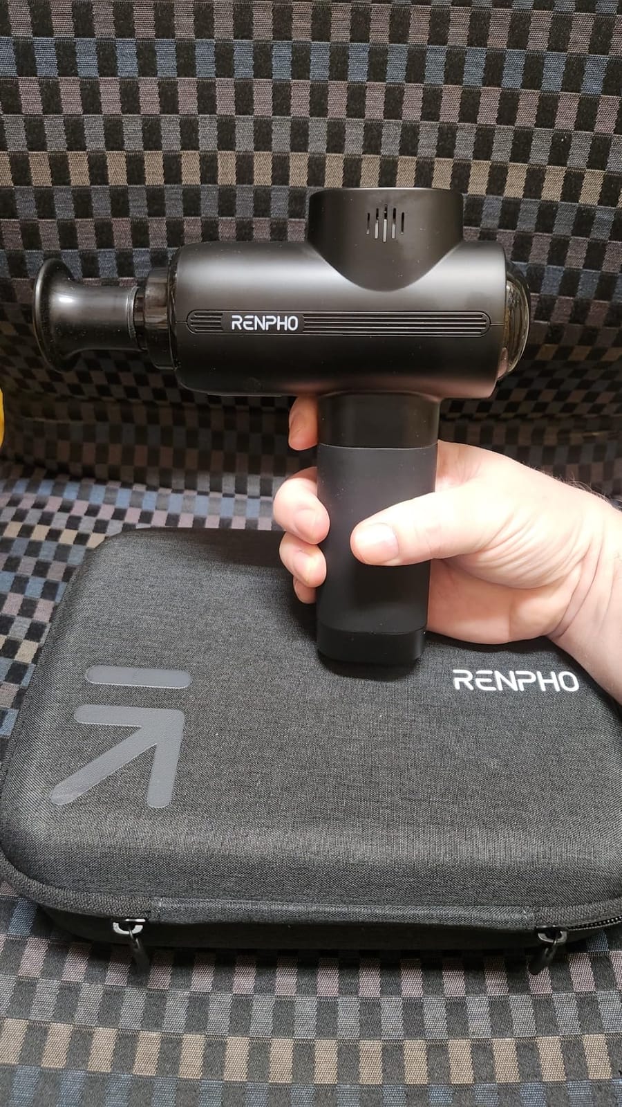 RENPHO Ascend Massage Gun, Adjustable 6-12mm Amplitude | FSA Eligible HSA, Professional Massager for Customized Intensity, Deep Tissue Percussion Massager with 5 Speeds customer photo 2