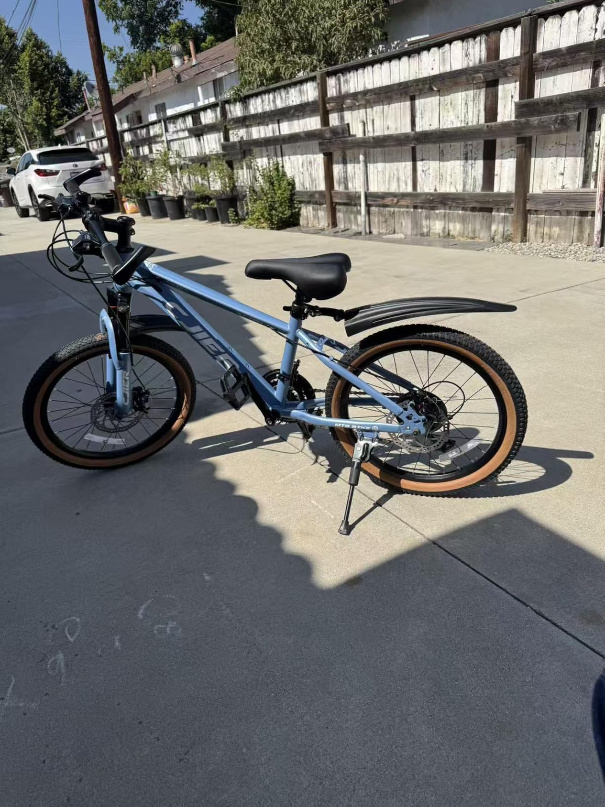 DEYGIA 24/26 inch Kids Mountain Bike, 21 Speeds Kids Bike for Boys/Girls, 2.125'' Tires MTB Bicycle with Suspension Fork, Disc Brakes, Internal Wiring Frame, Auxiliary Handle customer photo 2