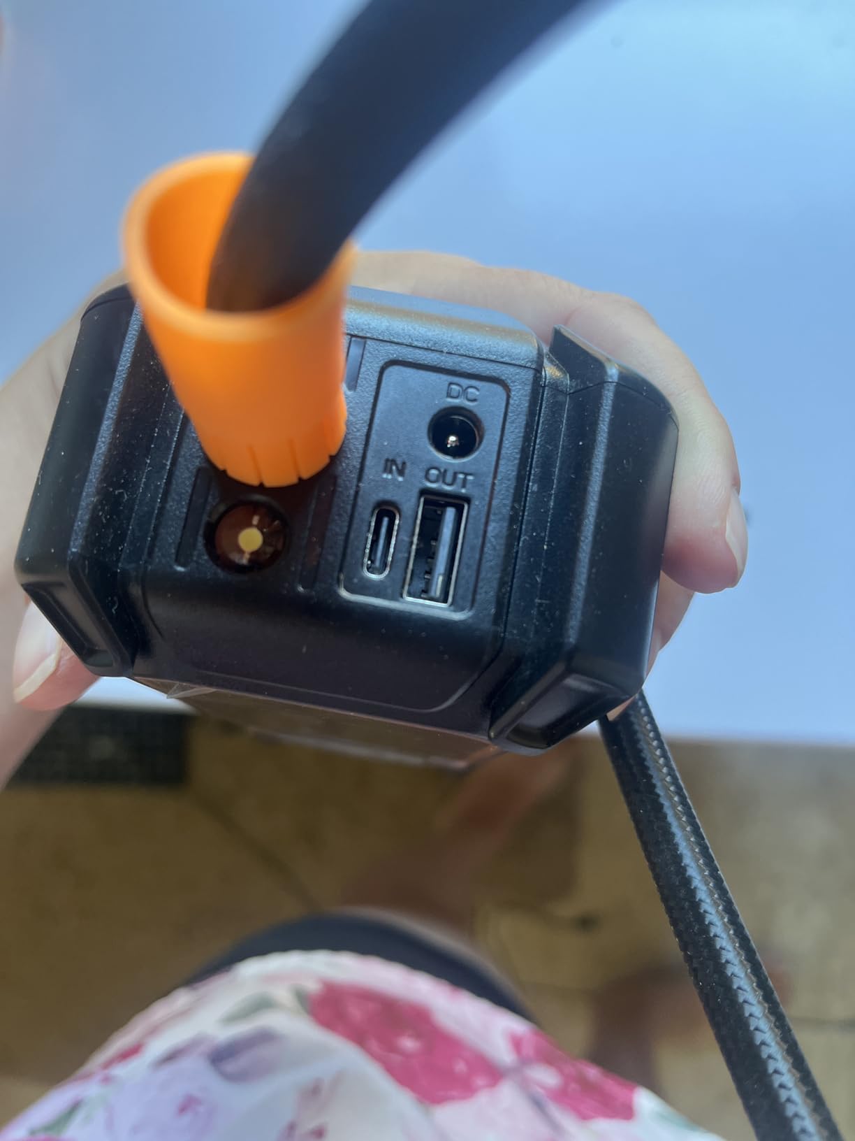 OlarHike Tire Inflator Portable Air Compressor, Dual Power-3 * 2000mAh & 12V DC customer photo 1