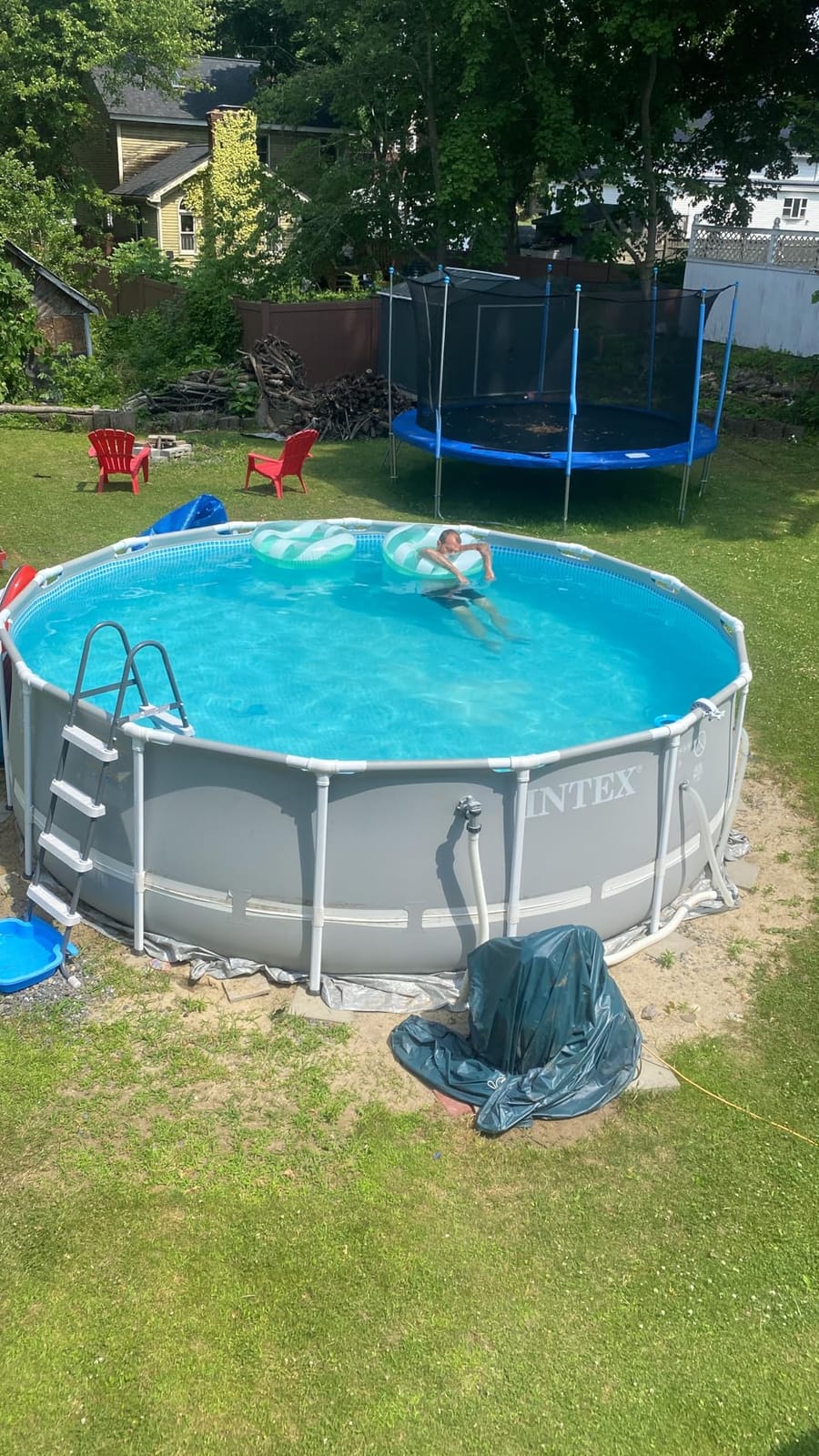 INTEX Ultra XTR 18ft x 52in Round Above Ground Swimming Pool Set with 2100 GPH Sand Filter Pump customer photo 2