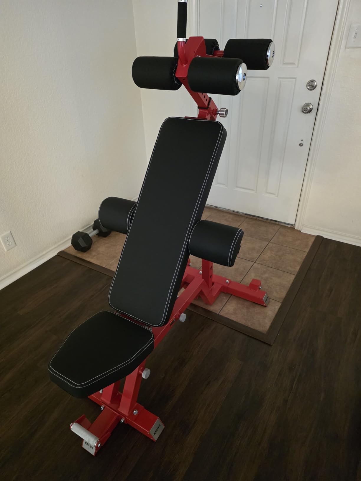 Keppi Fitness Bench6000 Weight Bench, Commercial Grade FID Workout Bench | 2200lb Flat Capacity, 11 Back&8 Seat Specialized Angles for Serious Lifters, 97lb Frame Weight with above 1 Gauge Support customer photo 1