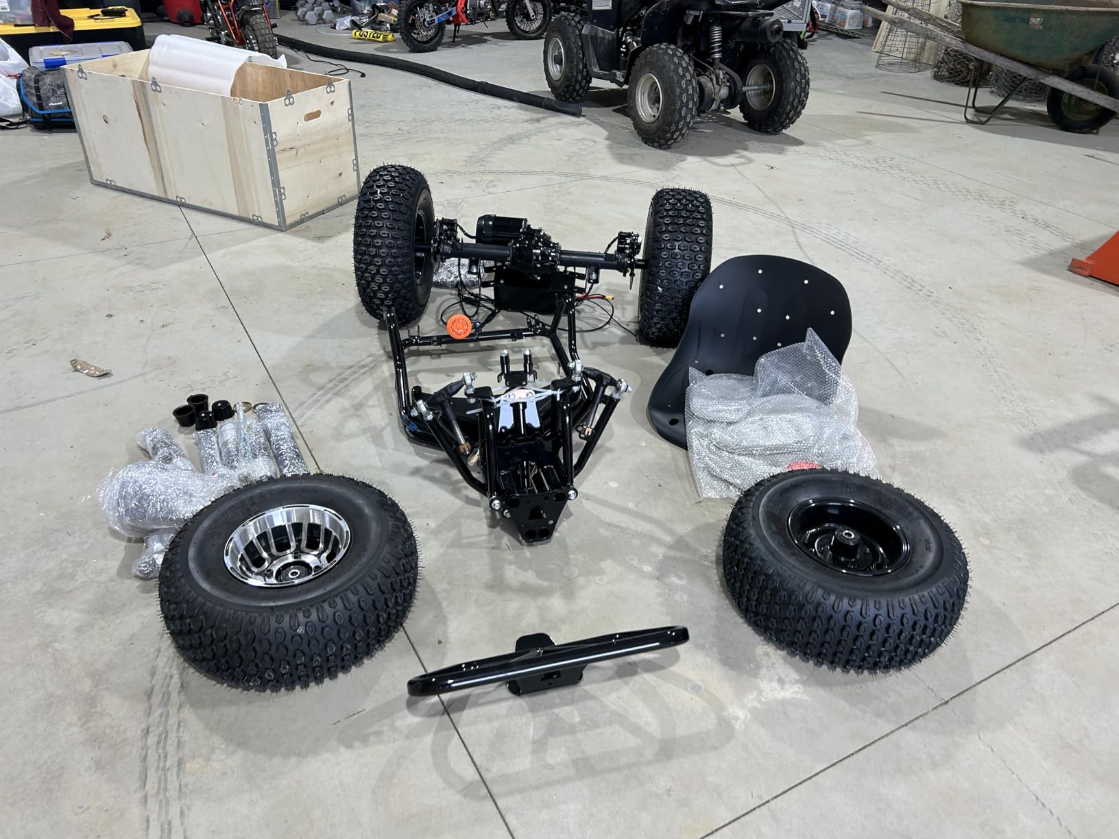 48V 20Ah Electric Off-Road Go Kart for Adults & Teens (Red) | Peak 4000W, 31 MPH, 30-Mile Range, Shaft Drive, Dual Hydraulic Brakes, AT19x7-8 Tires customer photo 2