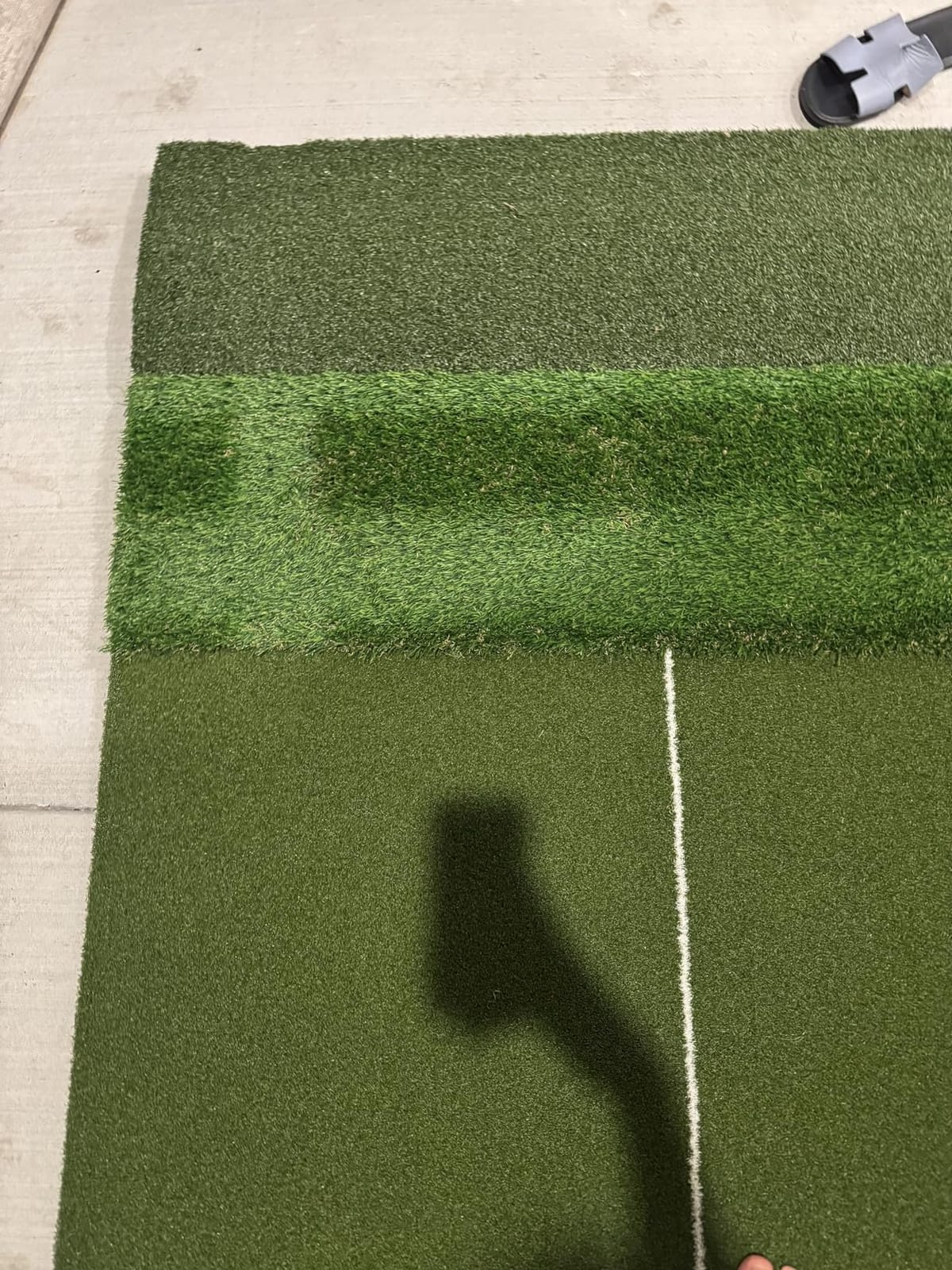 Tri-Turf Premium Golf Hitting Mat, 6x4ft Extra Large, 50mm/55mm/31mm Extra Thick, Non-Slip Foam Base, Dense Artificial Grass, Accept Real Tees, Indoor & Outdoor Practice, Drive/Chip/Pitch, with Tees customer photo 1