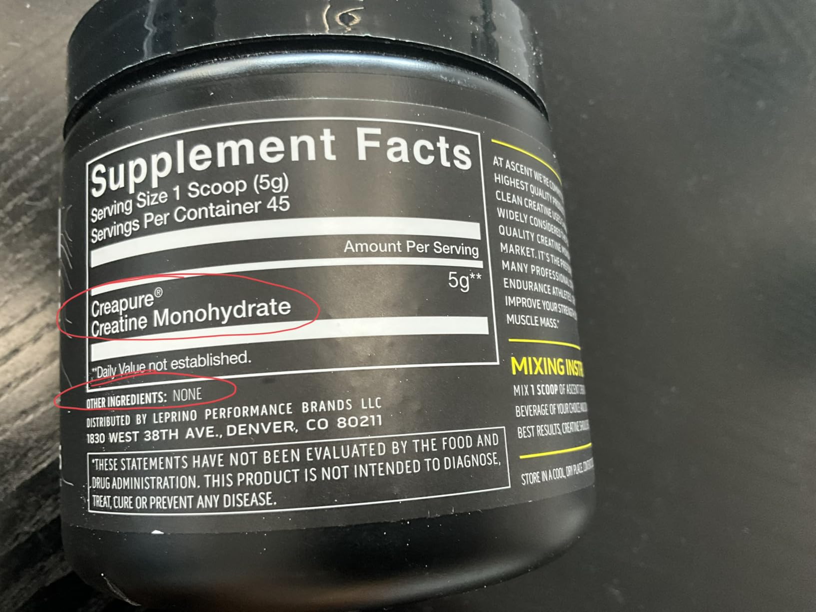 Clean Creatine Monohydrate, Creapure, Unflavored, 100 Servings customer photo 1