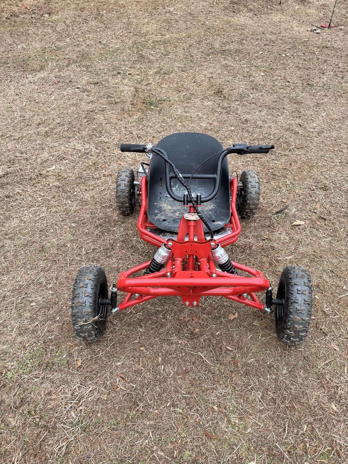 63cc Gas Off-Road Go Kart for Adults & Kids (Black) | 2-Stroke Engine, Throttle Limiter, Pull Start, Hydraulic Disc Brake, 4-Wheel Suspension customer photo 2