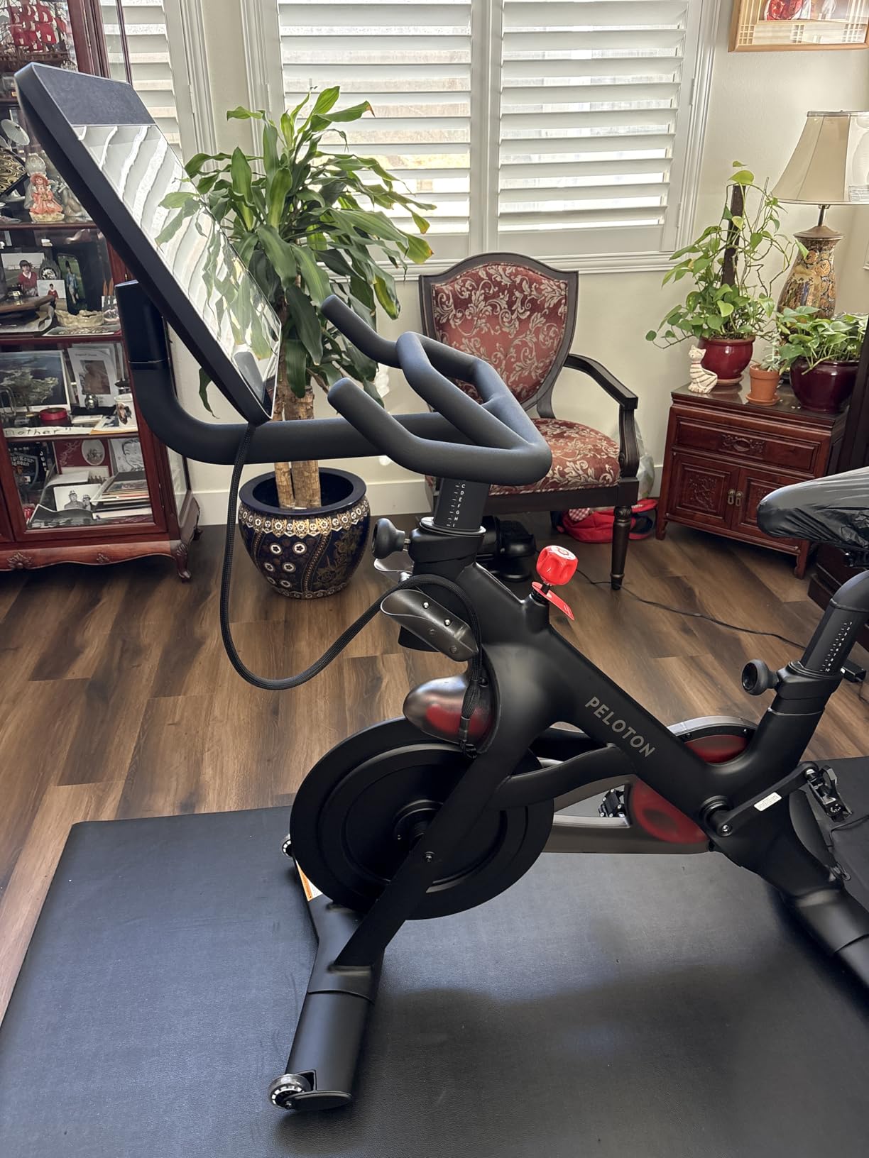 Peloton Exercise Bikes, Indoor Stationery Cross Training Bikes for Home Highlights: HD Swivel Screen, Space-Friendly Exercise Equipment for Home Workouts, Cardio Fitness, Yoga & Strength Routines customer photo 2