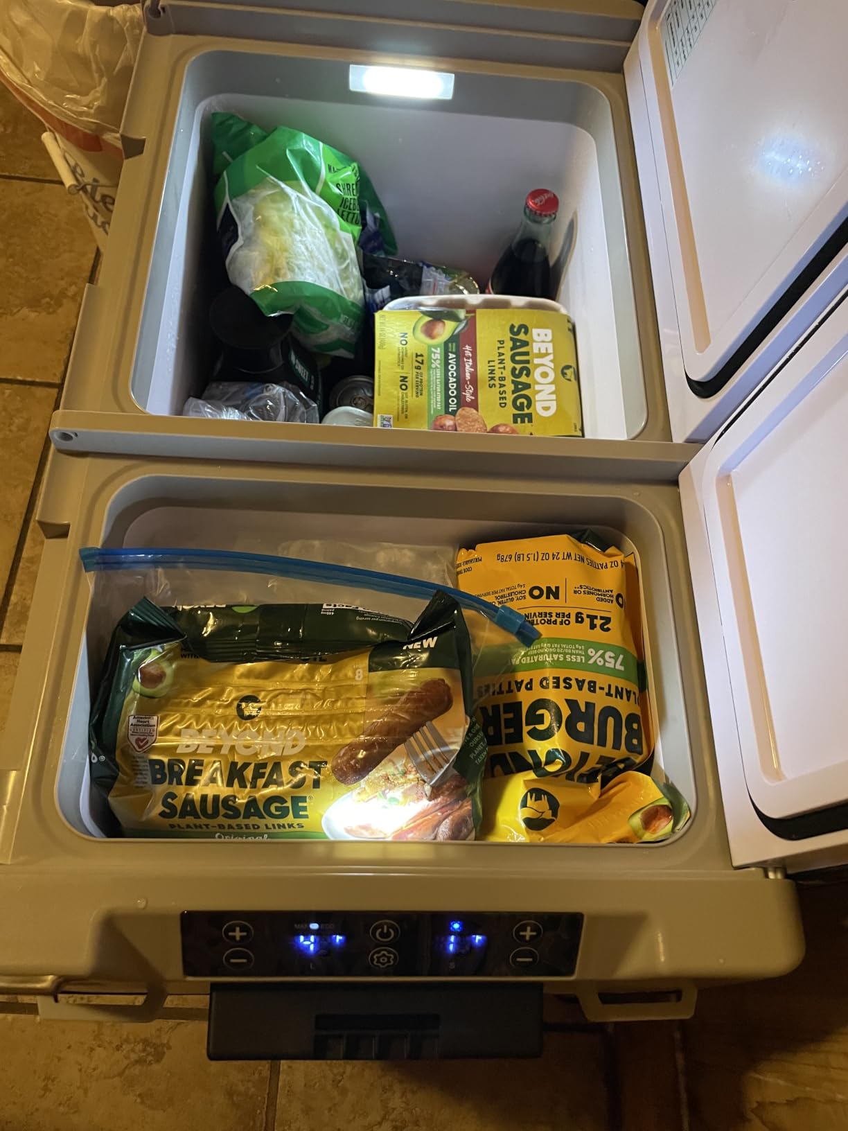 Feelfunn 12 Volt Refrigerator Car Fridge 61QT Dual Zone Electric Cooler | -4F~68F, 15-Min Fast Cooling, 12/24V DC 100-240V AC Portable Freezer for Travel Camping RV Home customer photo 2