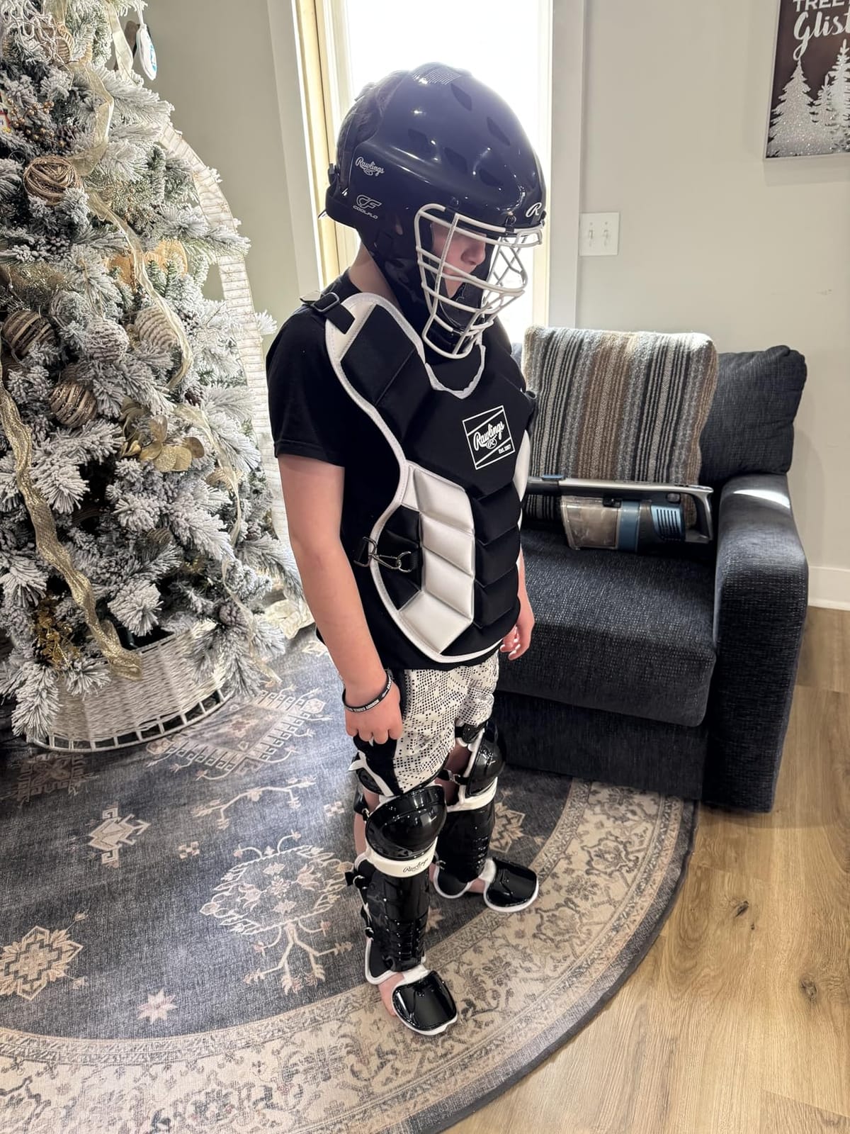 Rawlings Players 3 Series Youth Catcher's Set | Baseball/Softball/T-Ball | Multiple sizes & colors, ages 6-12 customer photo 2