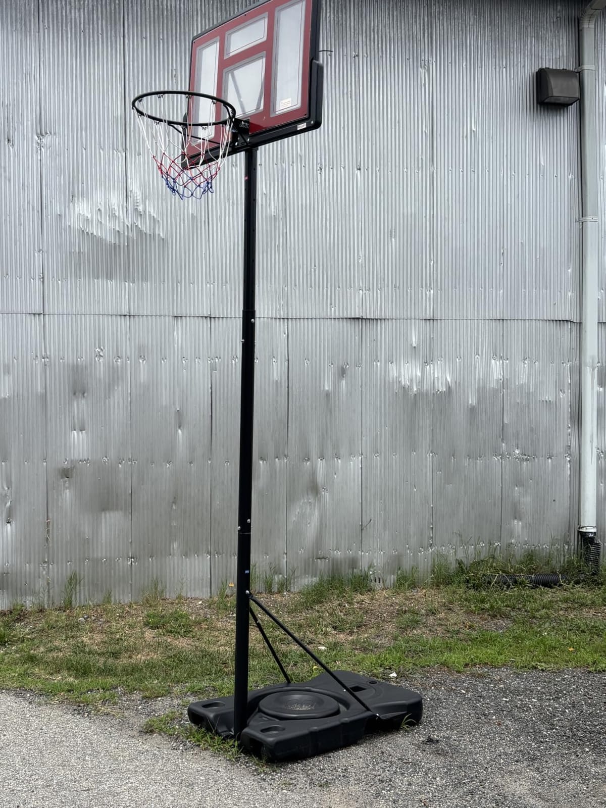 DUMOS 10FT Adjustable Height Portable Basketball Hoop Outdoor for Adult, 44 Inch Shatterproof Backboard w/Shock Absorbent Rim, Fillable Base, 2 Wheels for Swimming Pool/Indoor customer photo 2