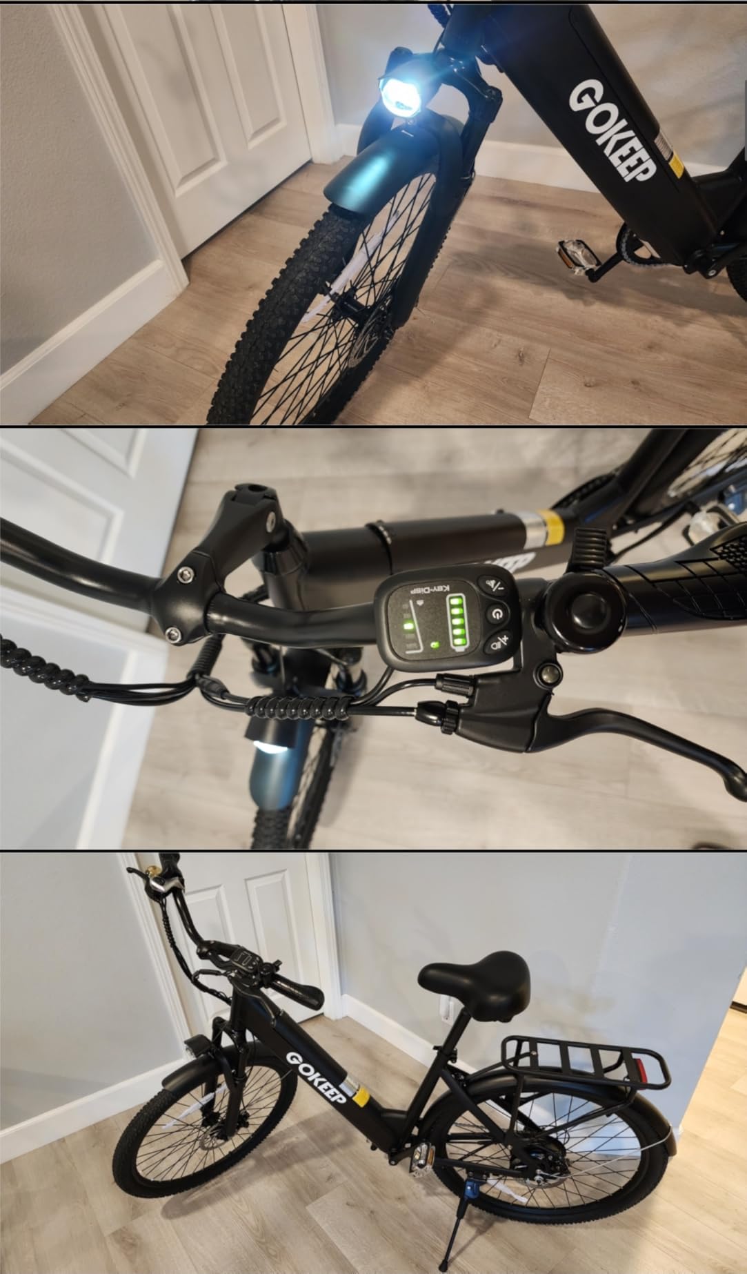 Electric Bike for Adults, 1300W Peak Power, 48V 15.6Ah Removable Battery, 20MPH, 75-86 Miles PAS Range, 26