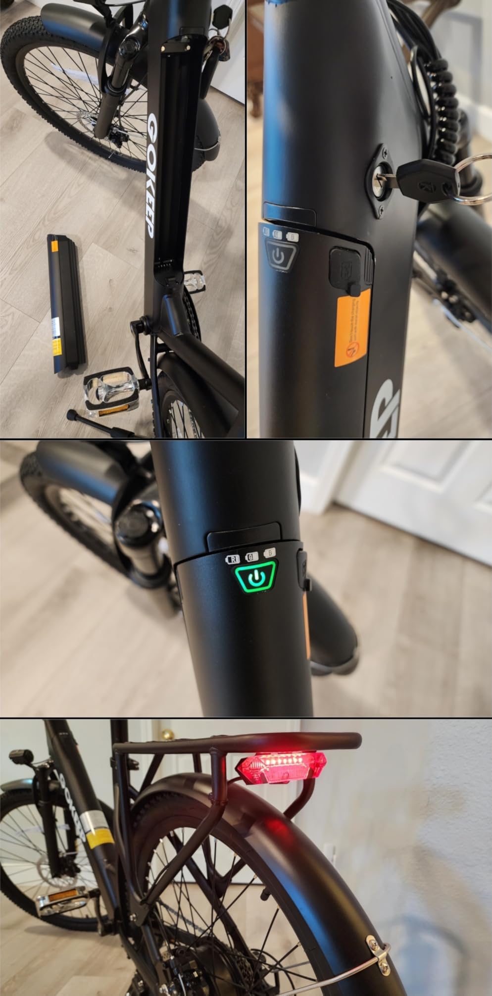 Electric Bike for Adults, 1300W Peak Power, 48V 15.6Ah Removable Battery, 20MPH, 75-86 Miles PAS Range, 26