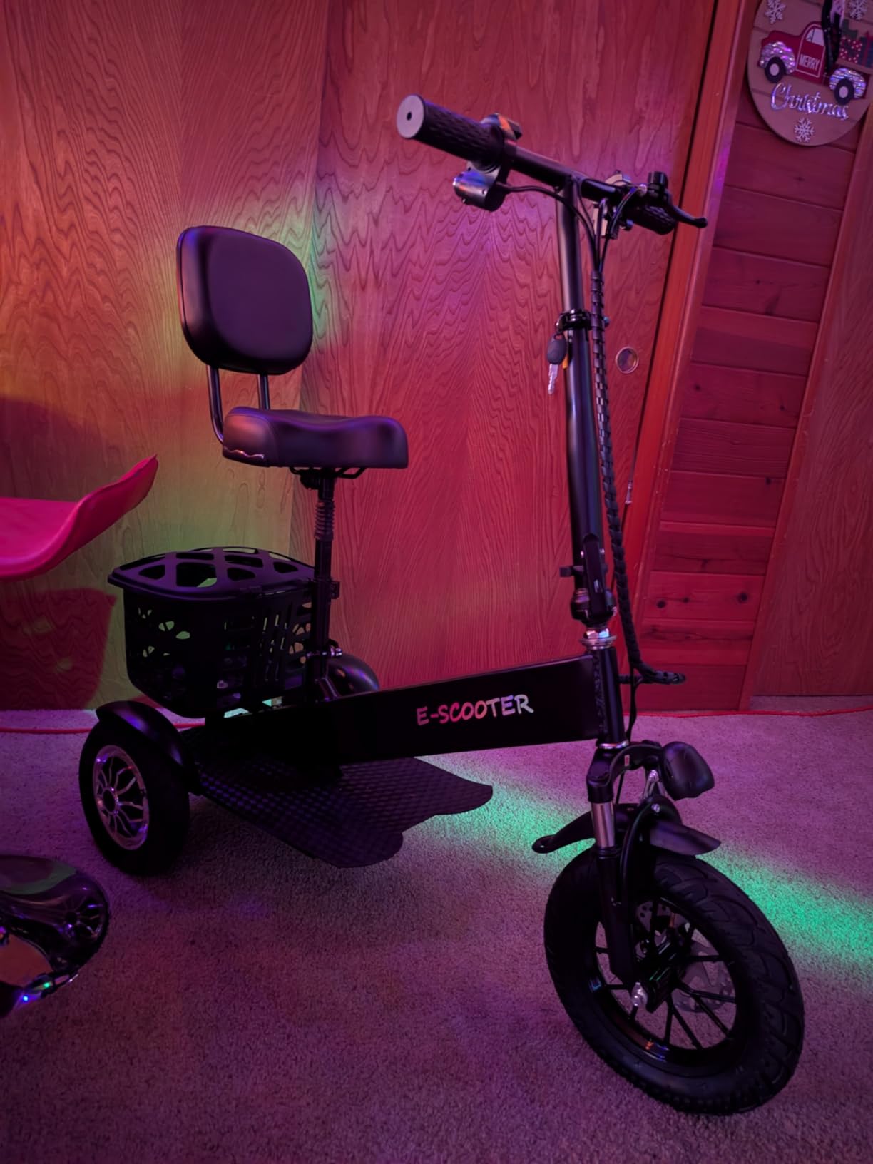 3 Wheel Electric Scooter for Adults, 3 Wheel Mobility Scooter for Adults, 330 lbs Load, Long Range, with Charger & Basket, Fits in Car Trunks for Daily Rides customer photo 2