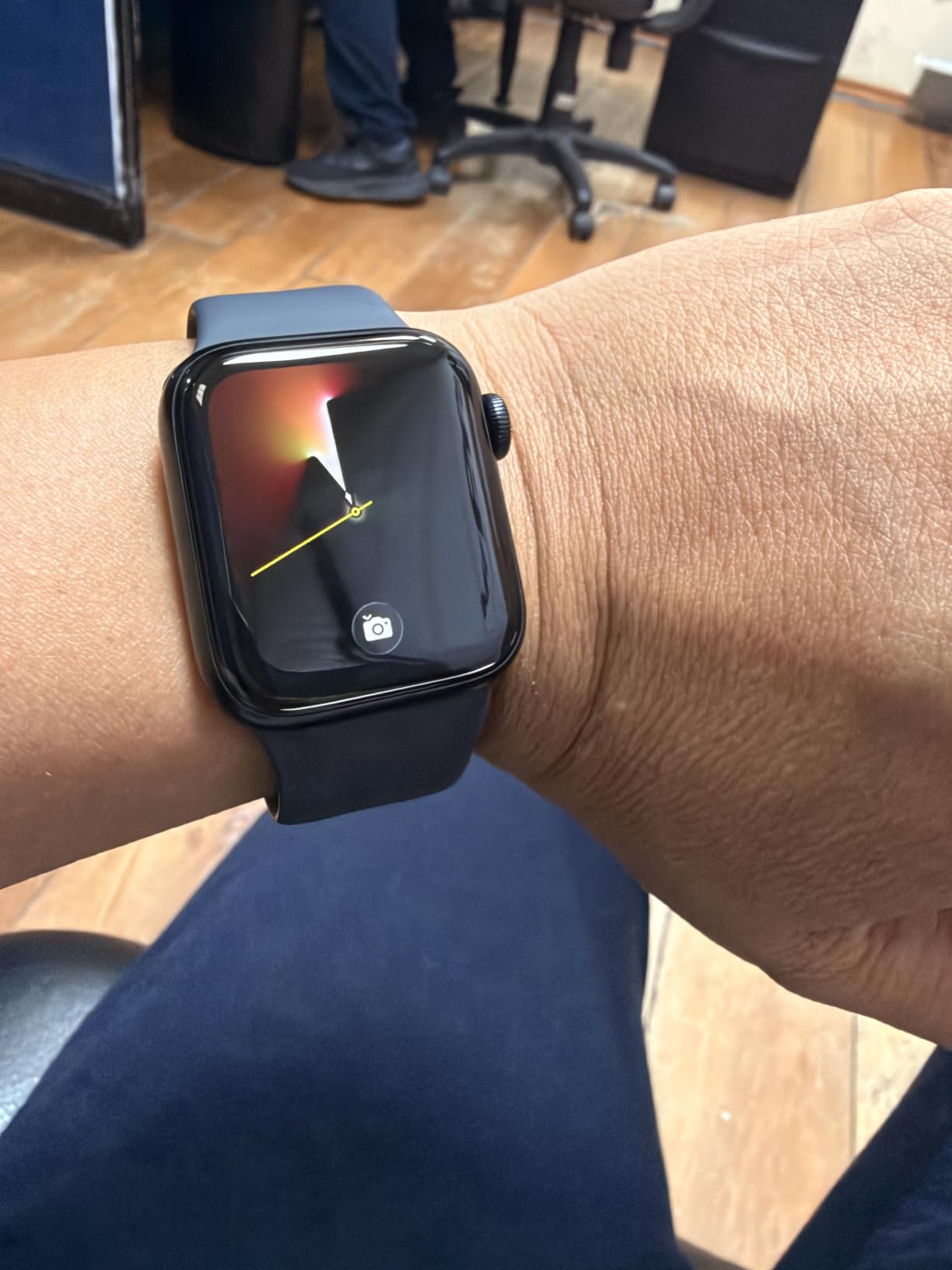 Apple Watch SE 3 [GPS 40mm] Smartwatch with Starlight Aluminum Case with Starlight Sport Band - S/M. Fitness and Sleep Trackers, Heart Rate Monitor, Always-On Display, Water Resistant customer photo 1