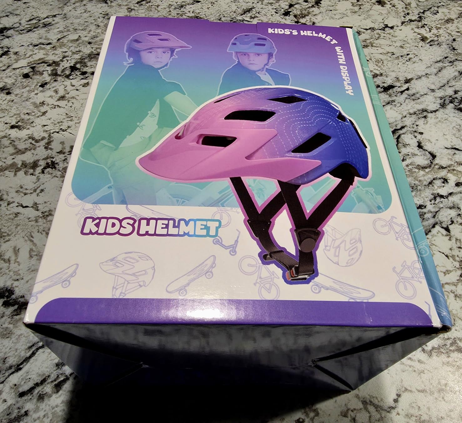 Kids Bike Helmets with LED Display, High Visibility, Turning & Stop Signal Light, Helmet for Kids 3-5, 5-8, 8-14, Adjustable for Youth Boys Girls, Safety Cycling, Scooter customer photo 2