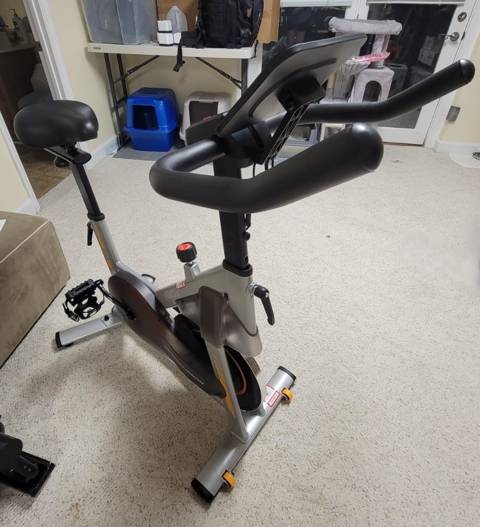 Office Exercise Bike Desk Chair,330 lbs Heavy Duty Under Desk Bike with 9-Level Height Adjustable Seat 24.4