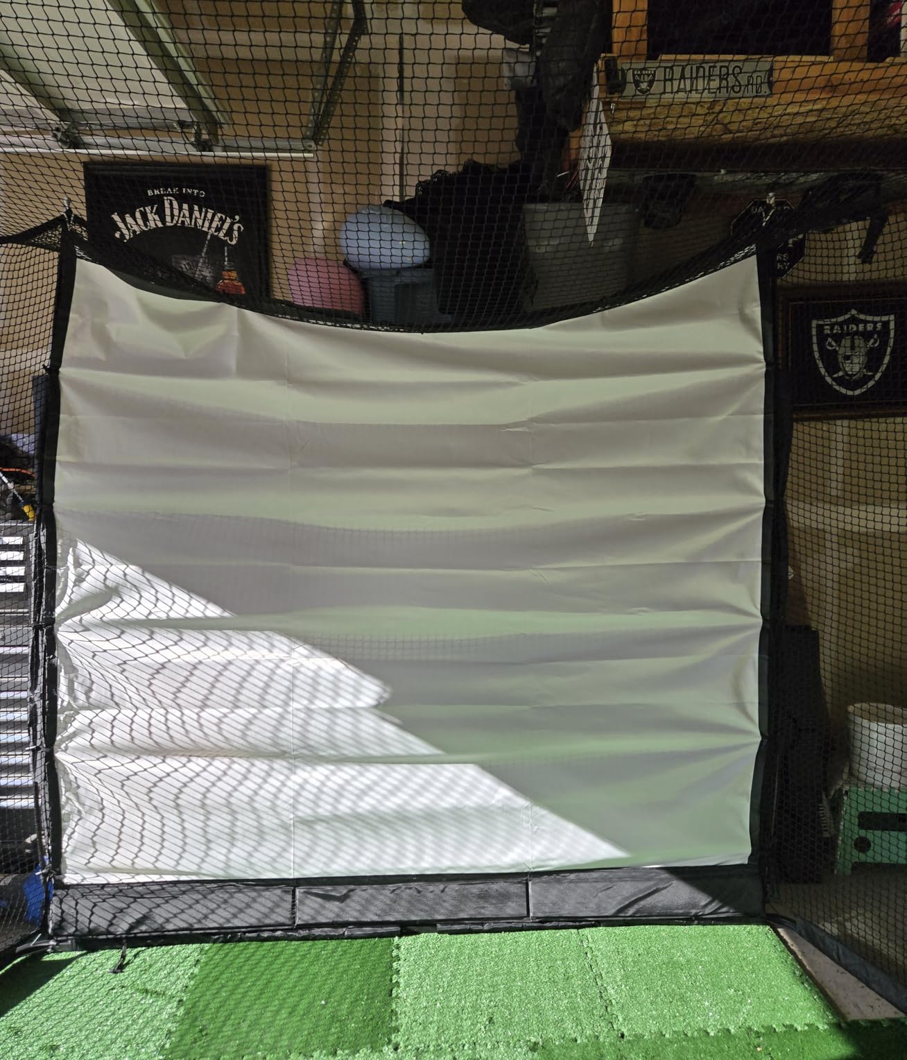 MangoStar Golf Net, 11x8 ft Heavy-duty Golf Simulator Net, 6-Ply Tear-resistant Netting, High-density Impact Screen and Target Cloth customer photo 2