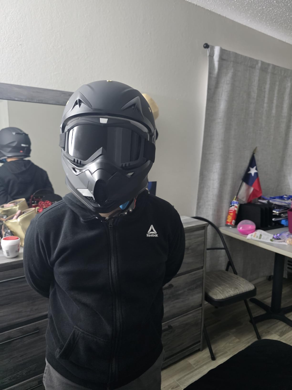 Kids Dirt Bike Helmets Youth ATV Helmet, Kids Motocross Helmet DOT Approved | Full Face Riding Gear Set with Goggles, Gloves & Visor for Teens, Fits Dirtbike, Off Road, UTV, BMX, Four Wheeler, Motorcycle customer photo 2