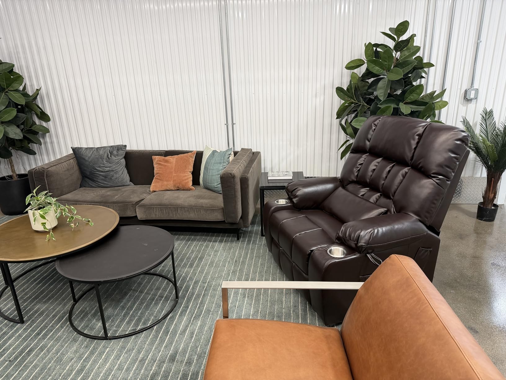 Oversized Power Lift Recliner for Elderly, Dual Motor, Massage Heat | Electric Lift Chair with Lumbar Pillow, Cup Holders, Lay Flat, Infinite Position, Big and Tall Recliner 400lbs, PU Leather customer photo 2