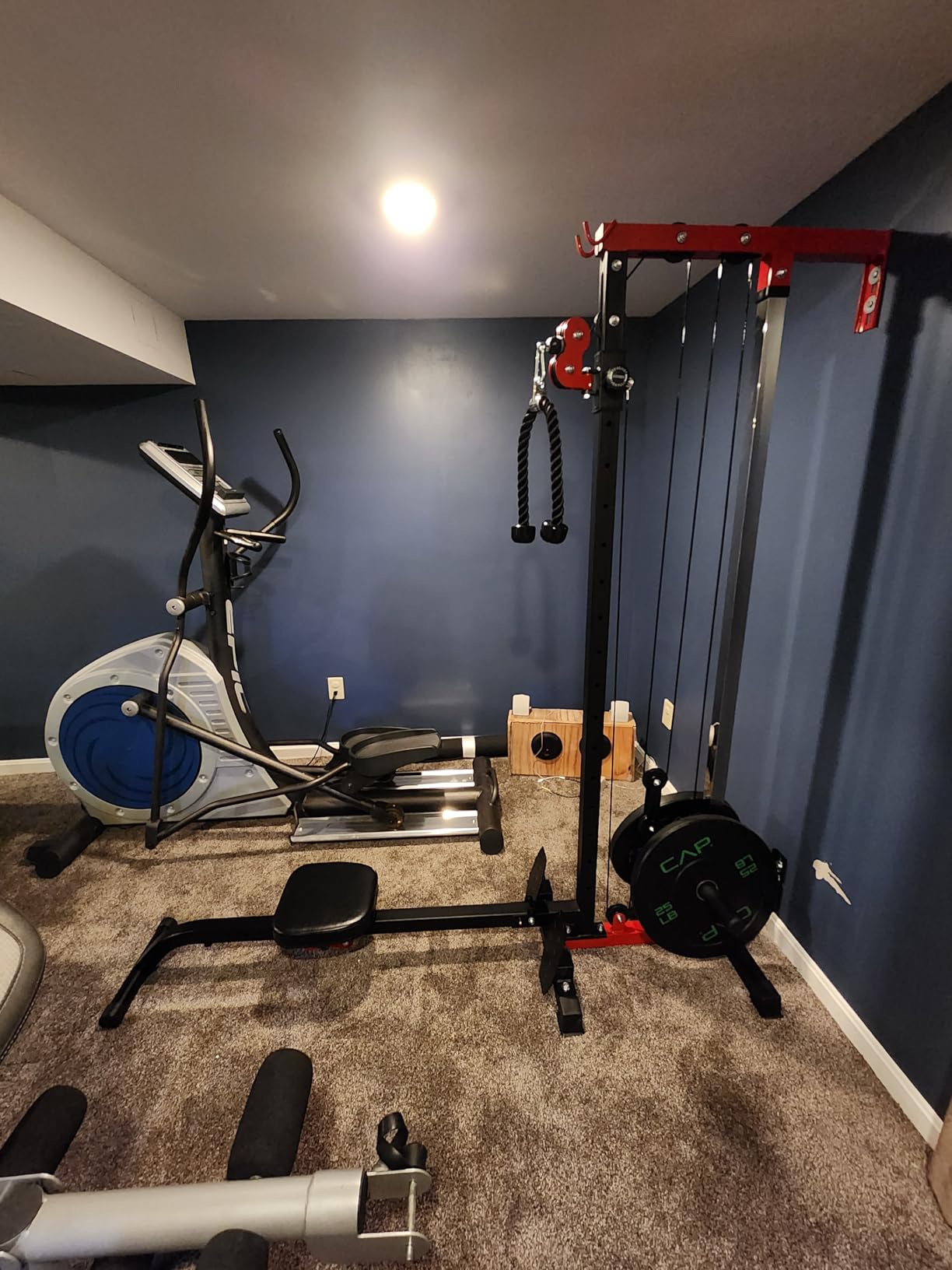 JELENS RC01 2 in 1 Rowing Cable Machine, Wall-Mounted LAT Pulldown Machine, 16 Adjustable Positions, Home Gym Pulley System with Training Attachments customer photo 1