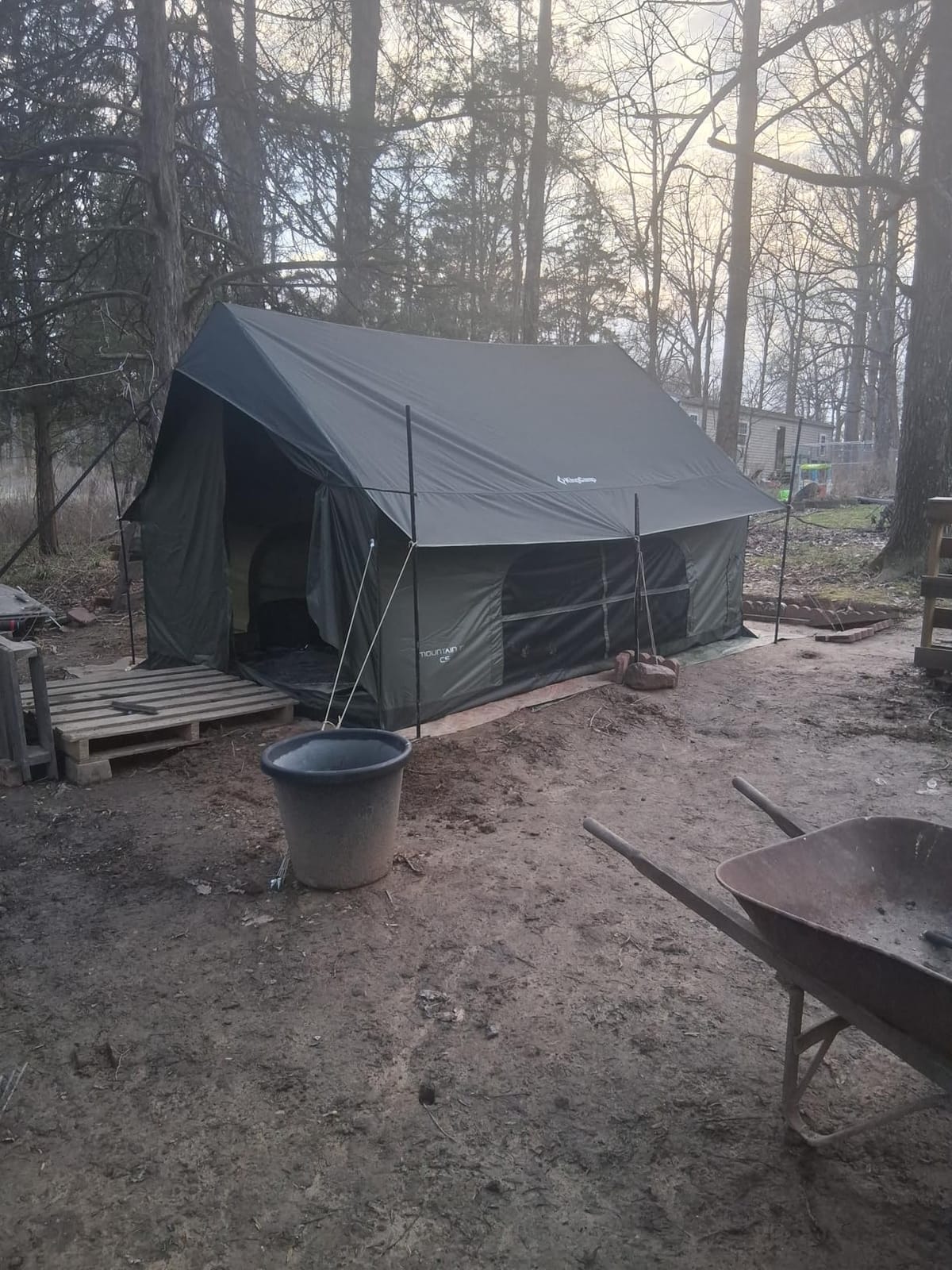 KingCamp Camping Tent with Floor 6-8 Person, Canvas Hot Tent with Stove Jack, Waterproof & Windproof Cabin Tent for Family Camping & Outdoor Parties customer photo 2