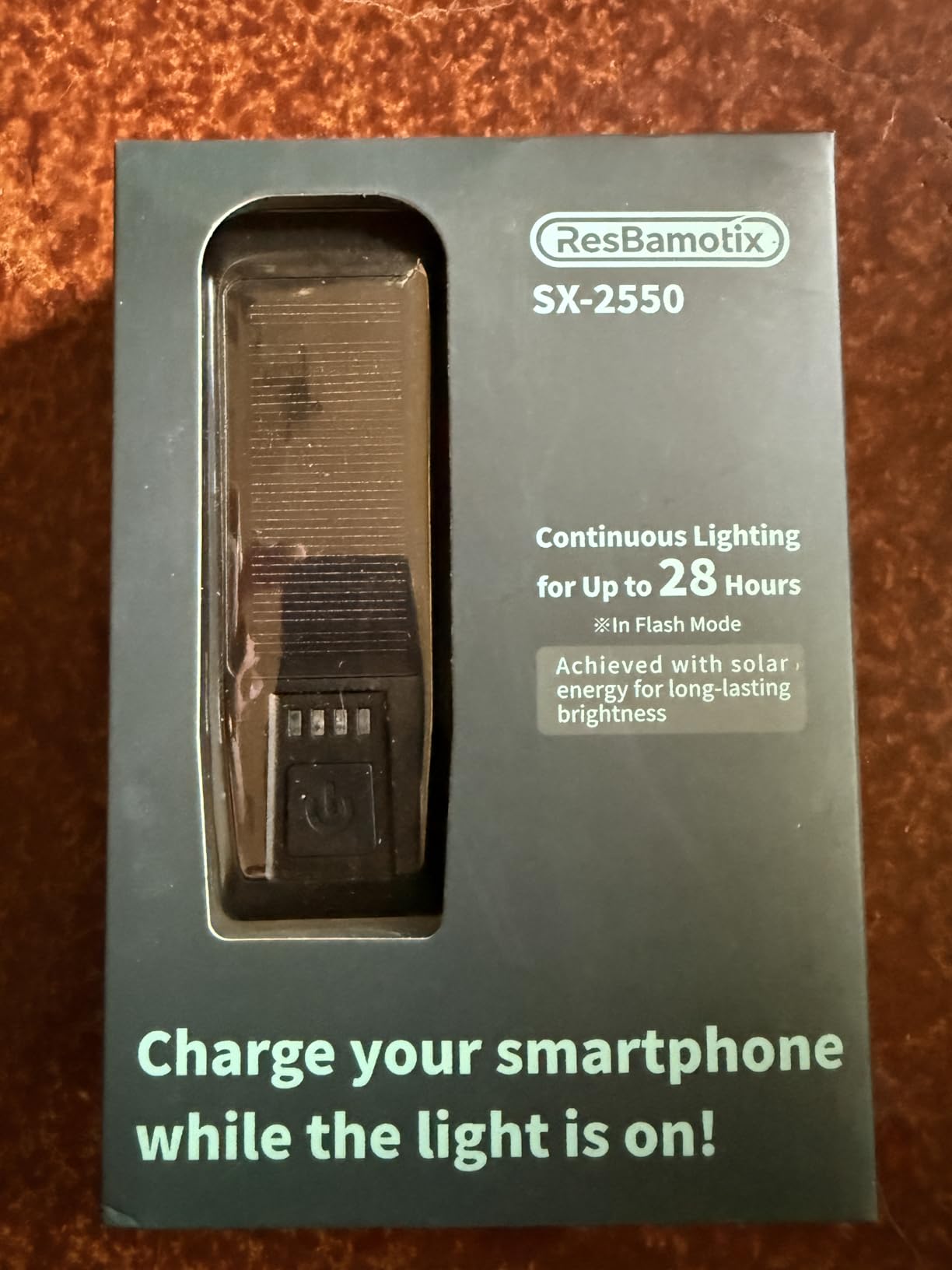 Solar USB-C Rechargeable Bike Light, Waterproof Headlight customer photo 1