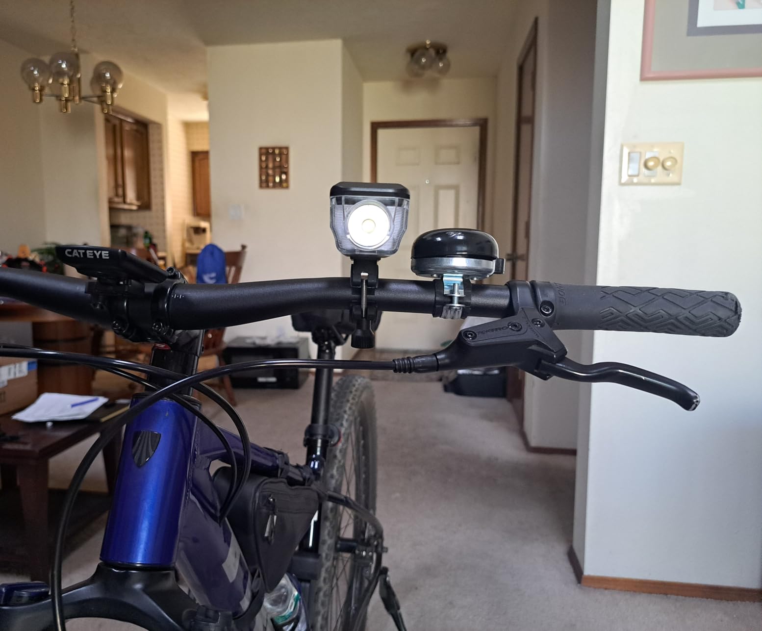 Solar USB-C Rechargeable Bike Light, Waterproof Headlight customer photo 2
