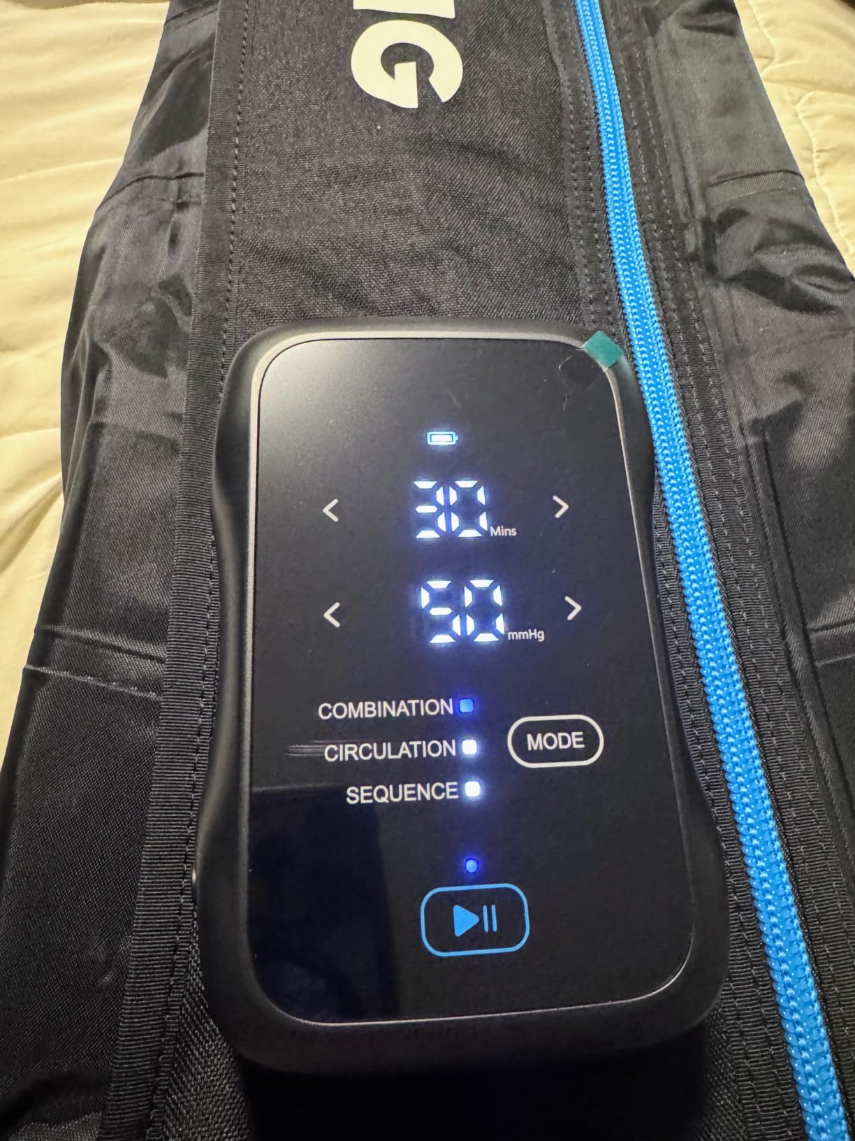 FIT KING Cordless Air Compression Boots Recovery System Leg Massager Medium | All-in-One Cordless Design, Athlete-Grade Recovery, Smart Sync Tech, 5-Overlapping Boots, 50-150 mmHg, Dual Battery System customer photo 1