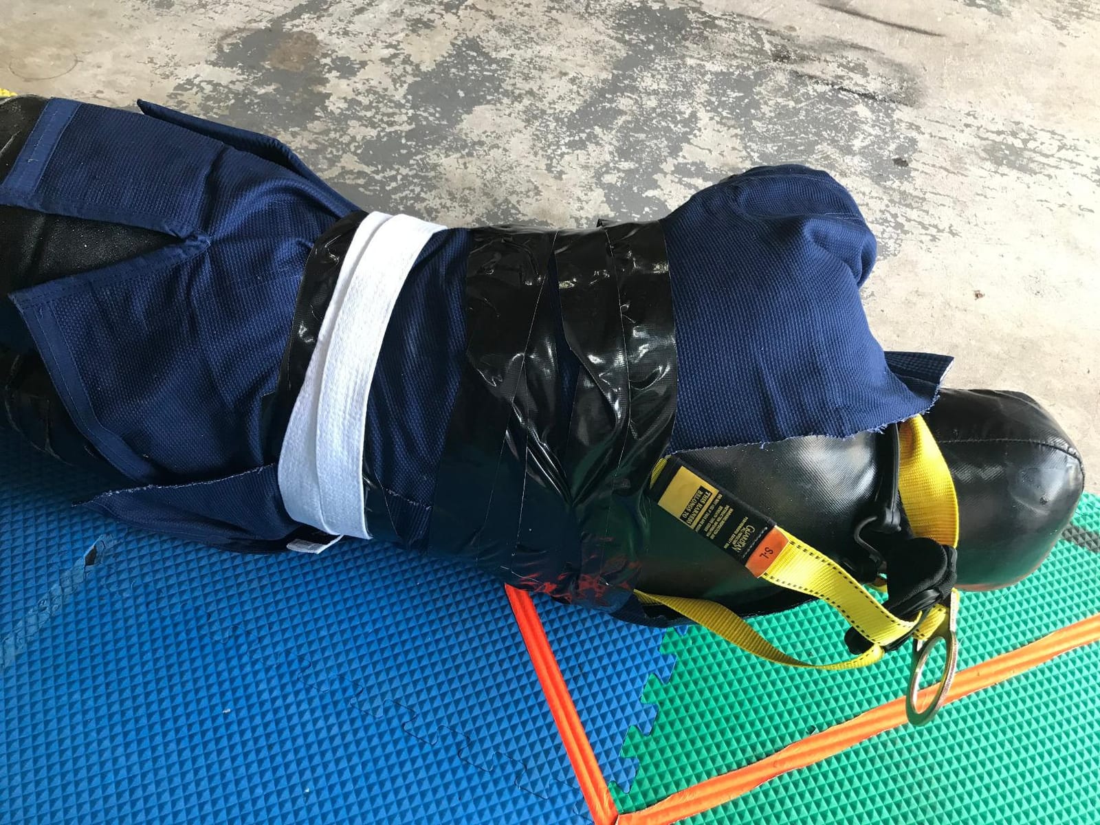 Combat Sports Legged Grappling Dummy - 35 to 140 lbs. Sizes | Reinforced vinyl nylon build, realistic leg design for takedowns throws submissions, 35-140 lbs options, solo training customer photo 1