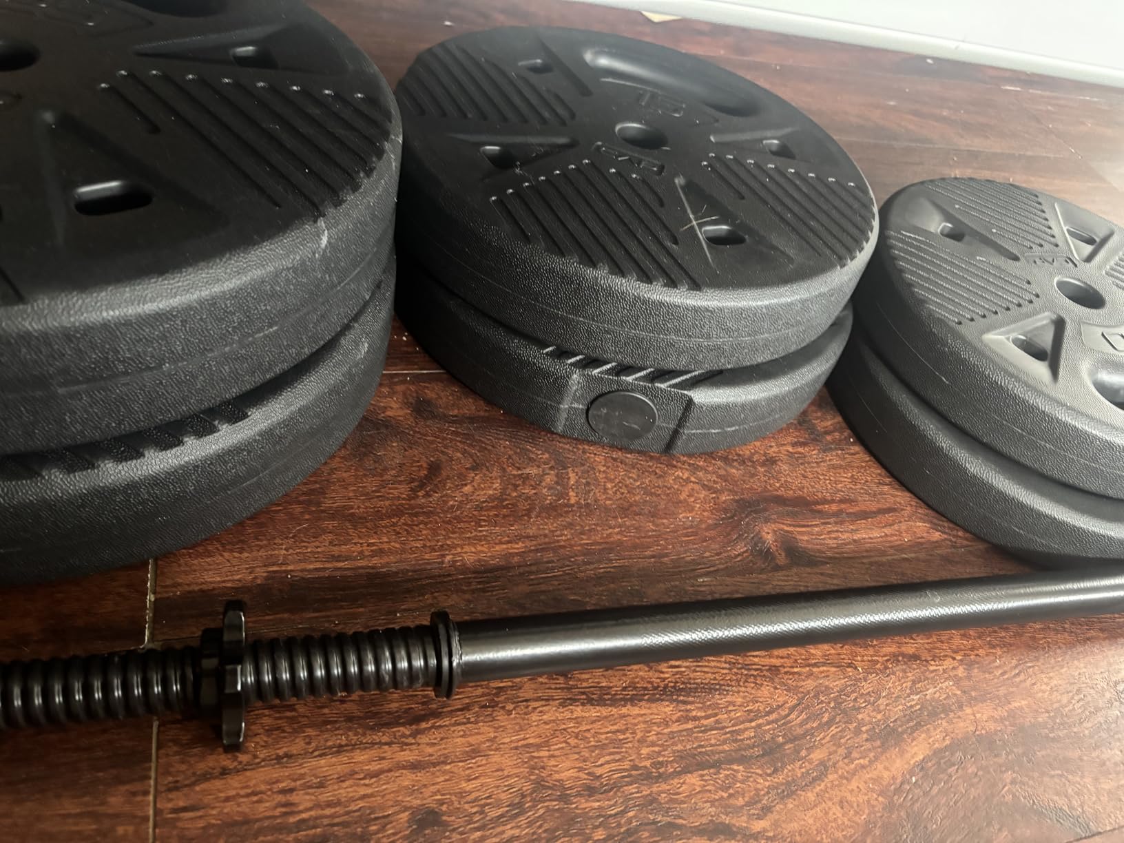CAP Threaded Barbell Set with 100 LB Cement Grip Plates | 47
