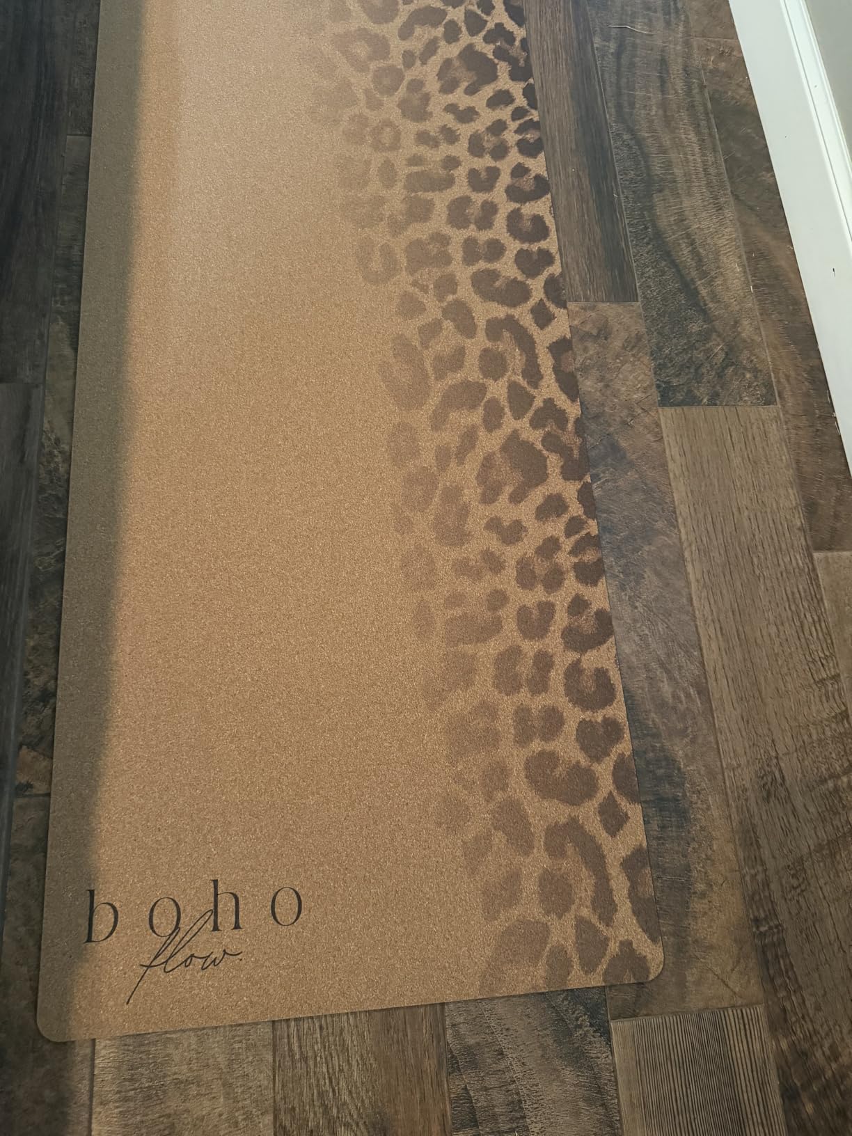 Designer Cork Yoga Mat - Signature Aesthetics on Quality Portuguese Cork with 5mm Solid Tree Rubber Base for Lasting Stability - Non Slip Grip, Odor Free and Non Toxic customer photo 2
