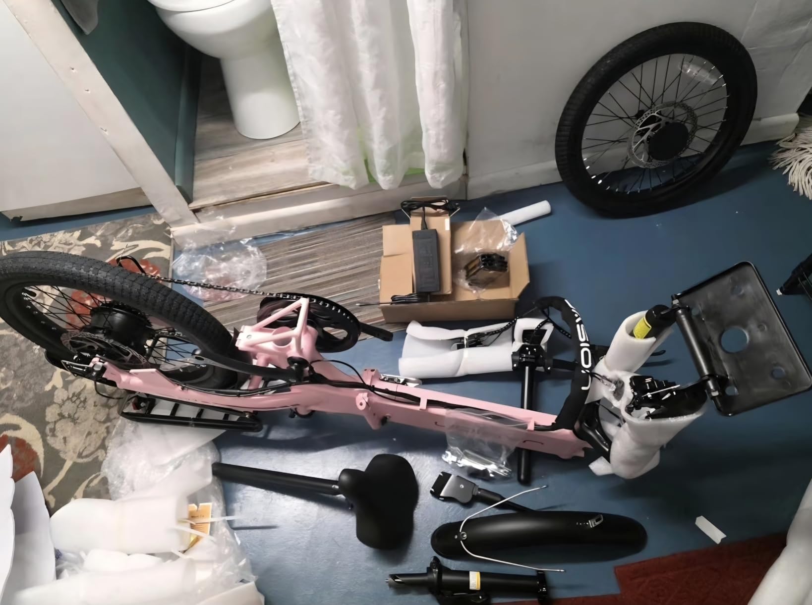 Jasion EB6 Foldable Electric Bike for Adults, 1200W Peak Motor 25 MPH EBike | 20