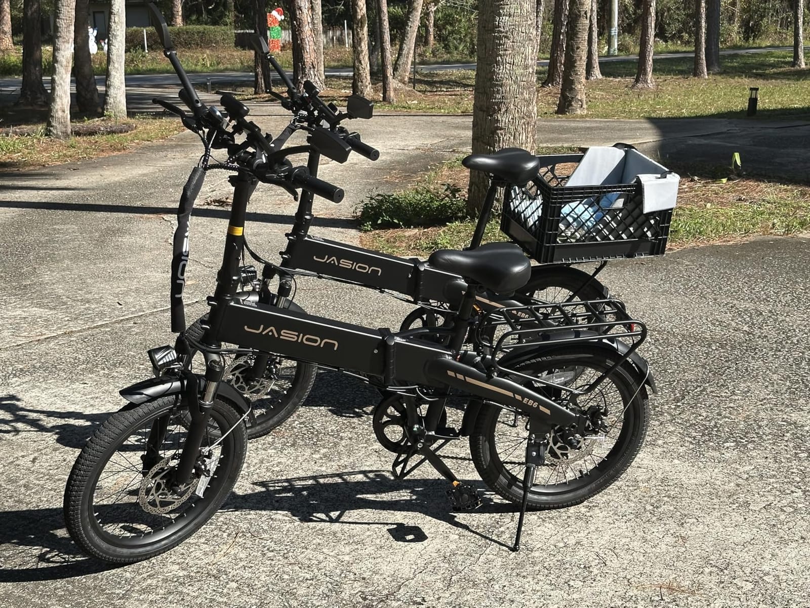 Jasion EB6 Foldable Electric Bike for Adults, 1200W Peak Motor 25 MPH EBike | 20