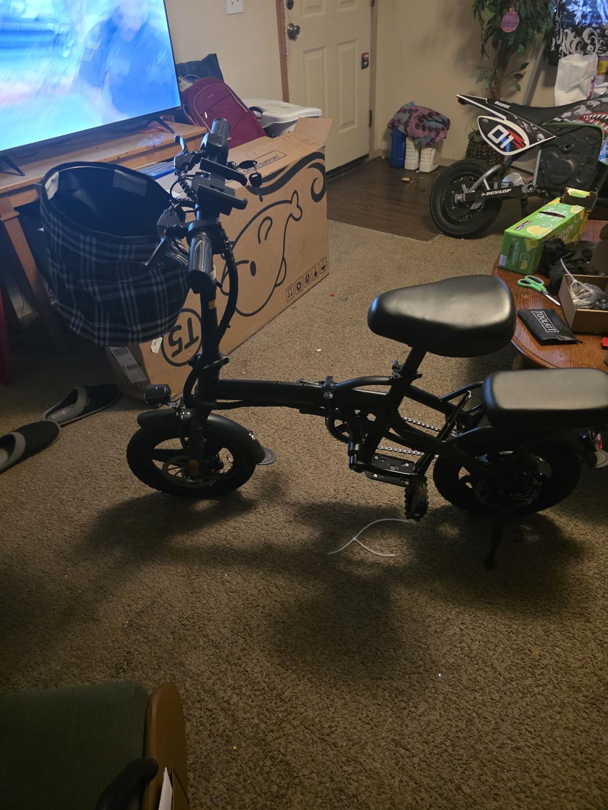 LELEKUAI Electric Bike for Adults and Teens, 520W-1200W Motor, 20-28MPH, 32 Miles Range, 48V 10Ah Battery, 3-Level Pedal Assist, 14