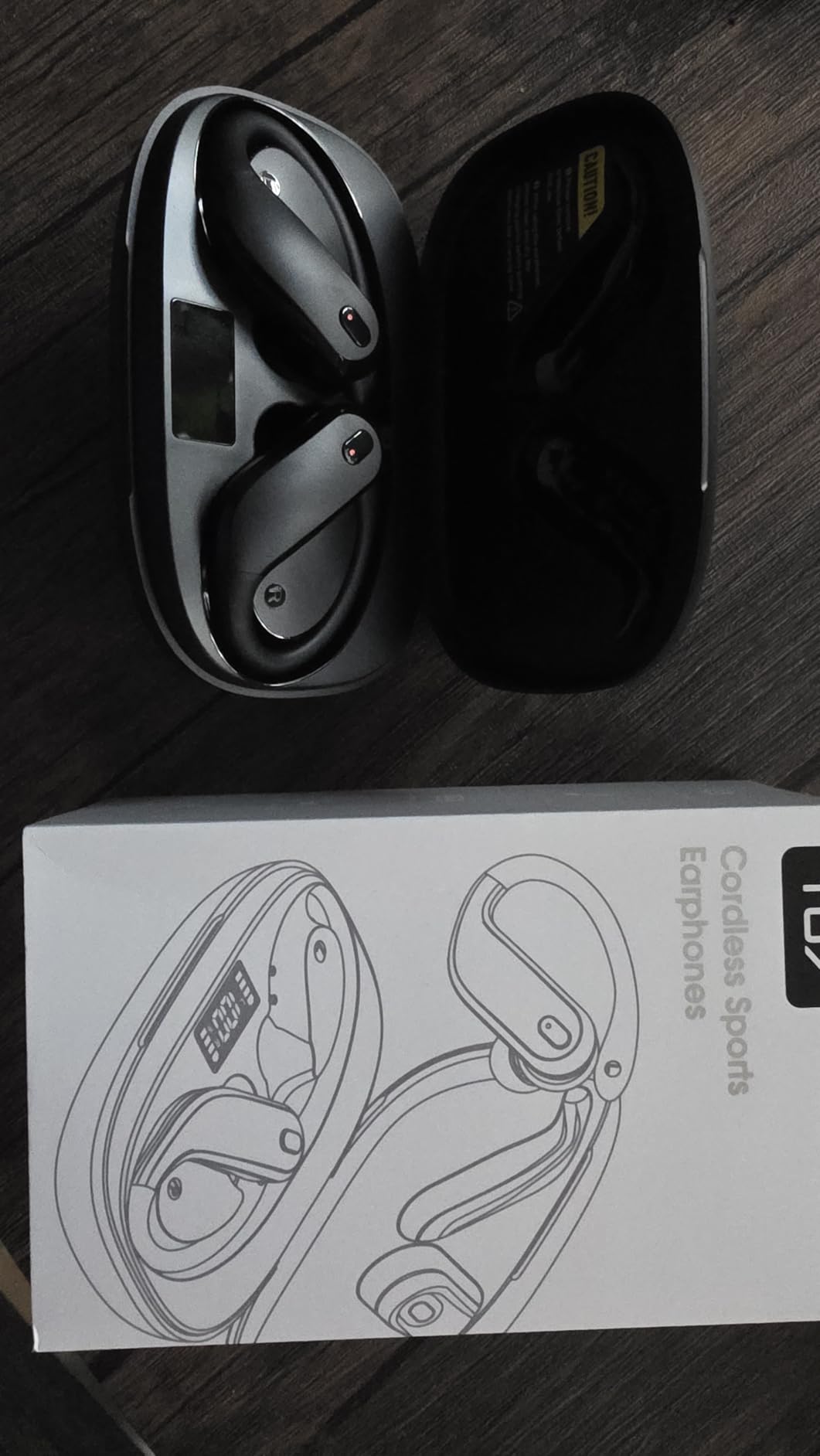 Wireless Earbuds,Bluetooth 5.4 Ear buds,Sport Headphones with Earhooks | IPX7 Waterproof Bluetooth Headphones, 80H Playtime Earbuds, Noise Cancelling Mic for Earphones Running & Workout-Black customer photo 1
