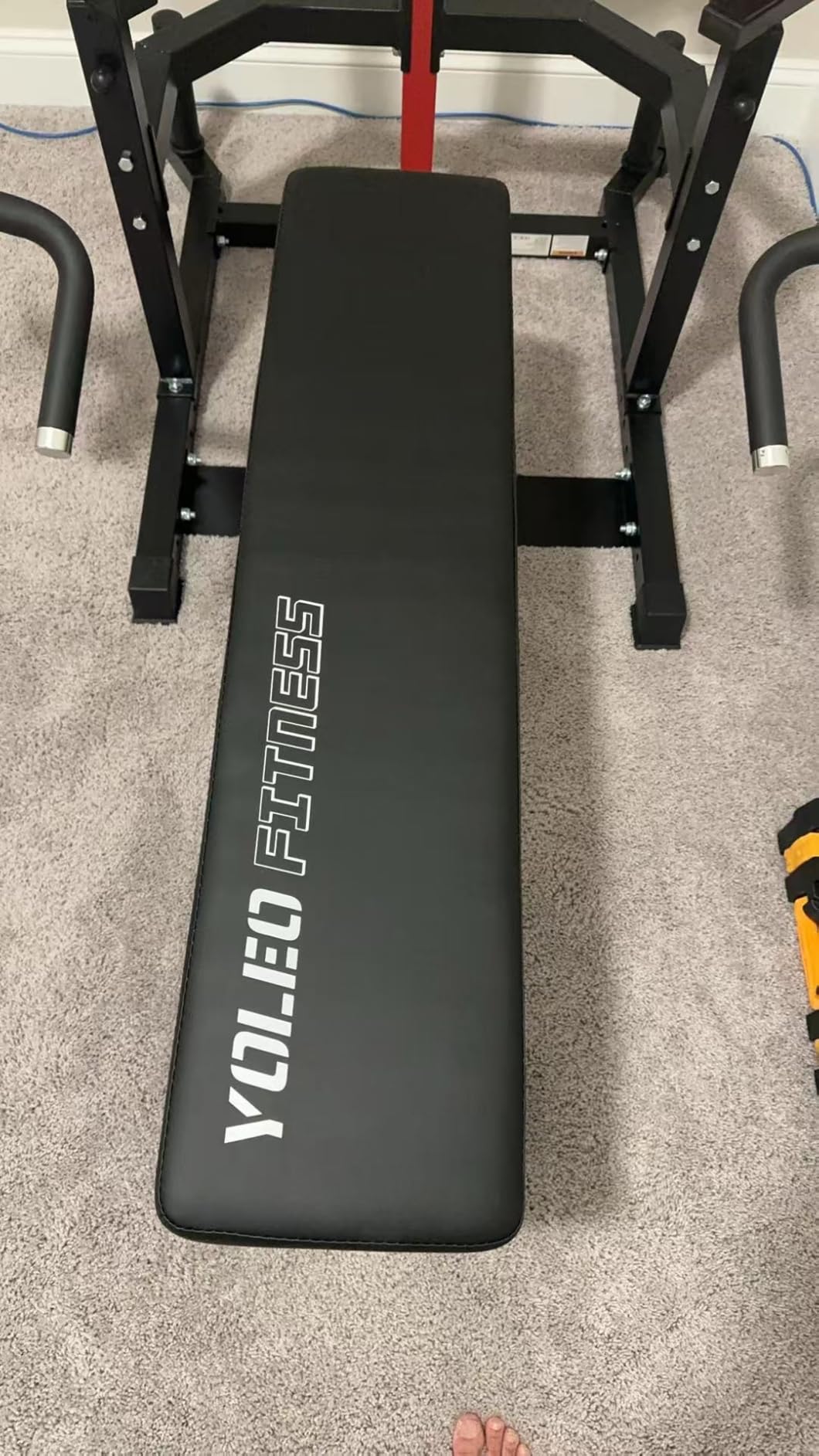 YOLEO Chest Press Machine 1100LBS Bench Press Machine | 1100 LBS Capacity, Home Gym, Independent Arms & Adjustable Flat Bench customer photo 1