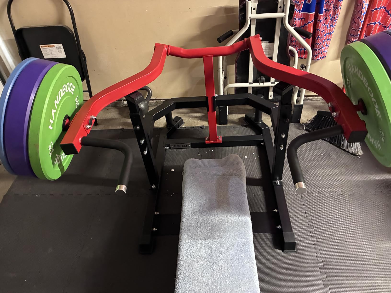 YOLEO Chest Press Machine 1100LBS Bench Press Machine | 1100 LBS Capacity, Home Gym, Independent Arms & Adjustable Flat Bench customer photo 2