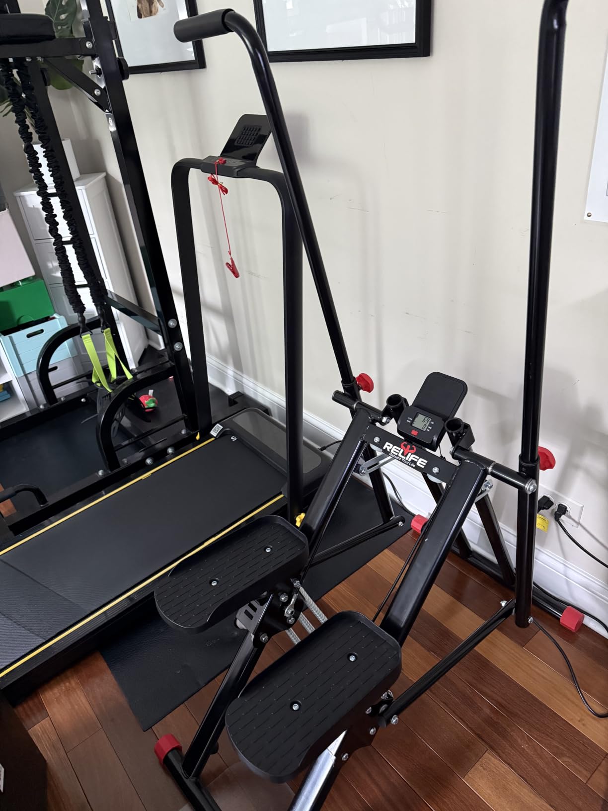 RELIFE REBUILD YOUR LIFE Stair Stepper for Home Exercise,New Version Stair Climber with Adjustable Resistance, Vertical Climber Cardio Exercise Machine for Full Body Workout, Extended Step Range customer photo 2