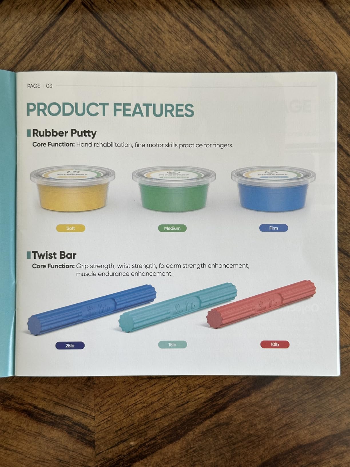 FitBeast Flex Therapy Bars and Therapy Putty Set, Hand Therapy and Grip Strength Training for Finger, Wrist & Forearm Exercise customer photo 1