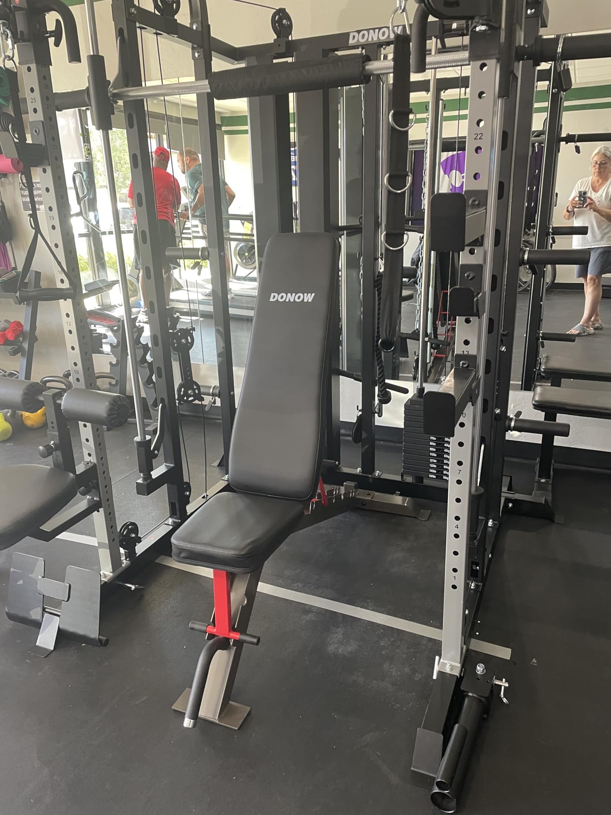 DONOW Smith Machine with Weight Stacks Home Gym System Cable Crossover | Multi Function, All in One, Heavy Duty, Lat Pulldown Bench, Hip Thrust Attachment, Smooth Smith Bar and Cable System customer photo 2
