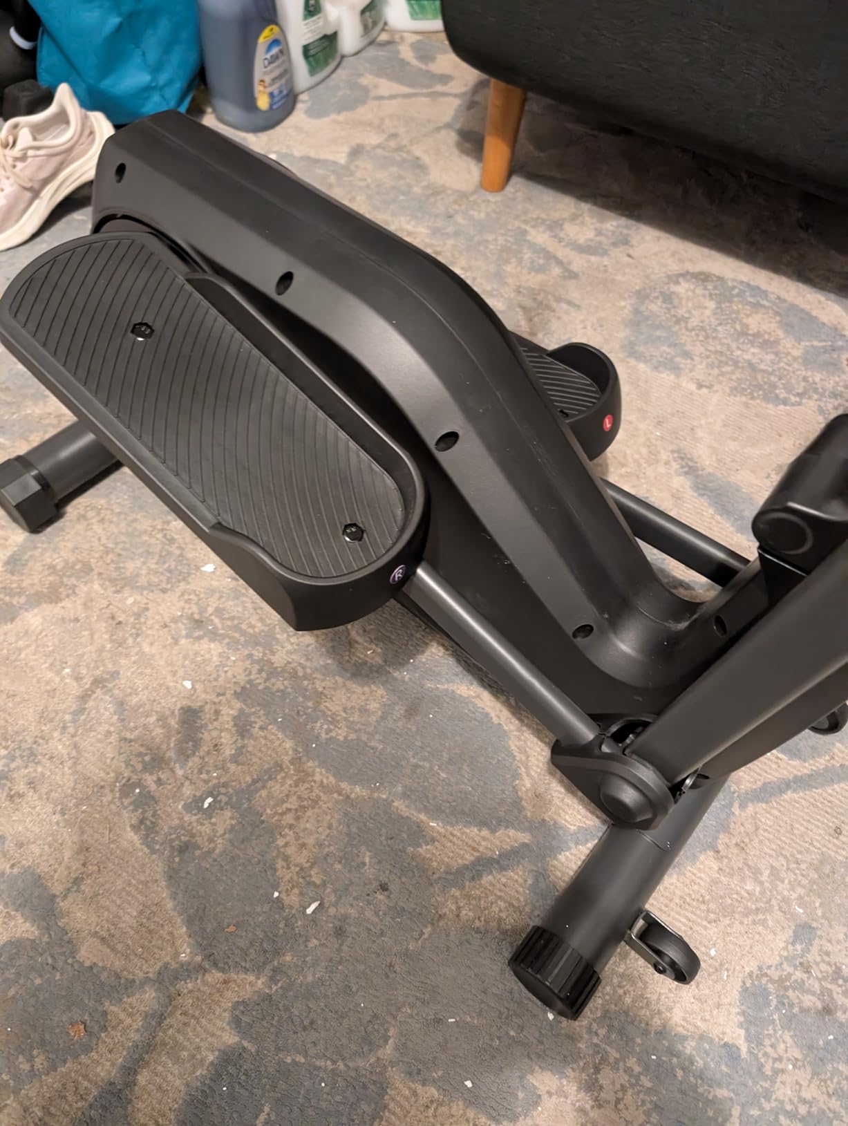 CURSOR Elliptical Exercise Machine, Elliptical Machine for Home with Hyper-Quiet Magnetic Driving System, 8 Levels Resistance, Compact Elliptical with 12IN & 14 Stride, LCD Monitor, 350LBS Weight Capacity customer photo 1