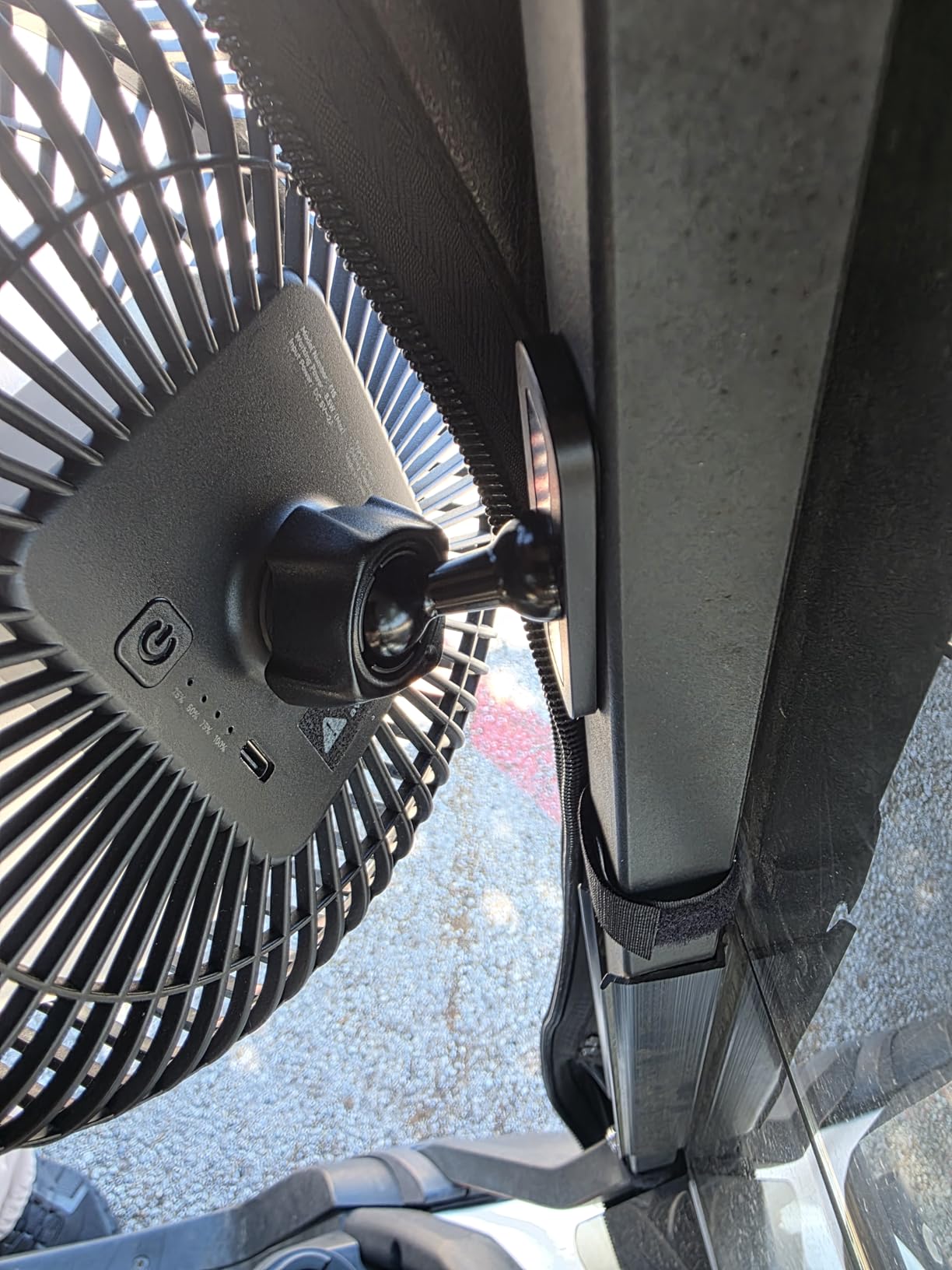 A2C Magnetic Rechargeable Fan for Golf Cart 7.5-Inch, Up to 28Hrs, 10000mAh | Battery Powered, Portable, 4 Speeds, Fits EZGO, Club Car, Yamaha Golf Cart Accessories Essentials Gifts for Men, Dad, Husband customer photo 2