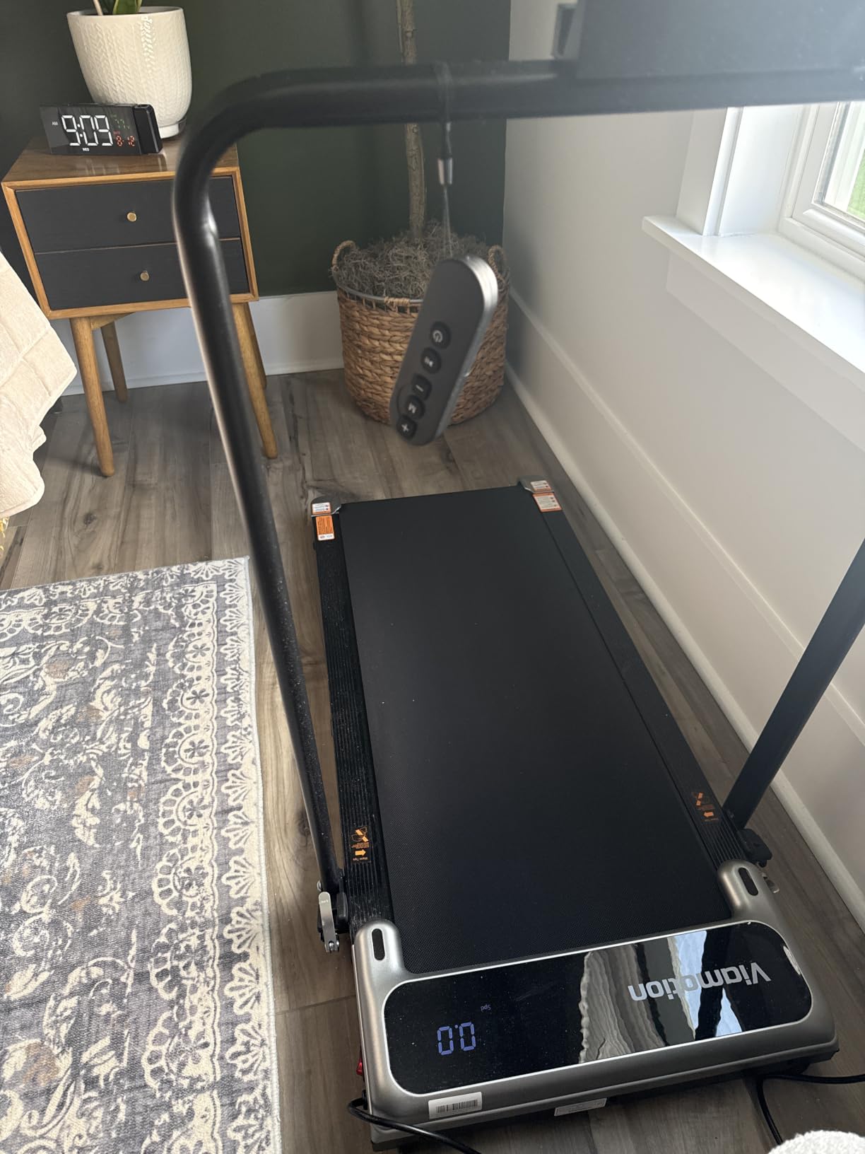 Walking Pad Treadmill for Home, Walking Pad with Incline and Handle Bar | Sturdy Foldable Handles Walking Pad with LED Display, Portable Quiet Under Desk Treadmills for small space at home office customer photo 1