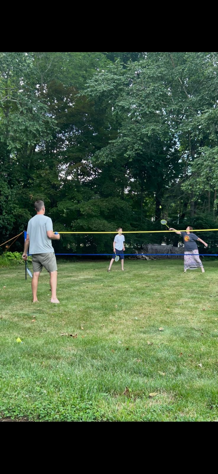 Badminton Set, Portable Outdoor Anti-Sag System - Official 20ft x 5ft Easy Setup Durable Net with 4 Rackets, 3 Shuttlecocks & Carry Bag for Backyard, Lawn or Beach Fun customer photo 2