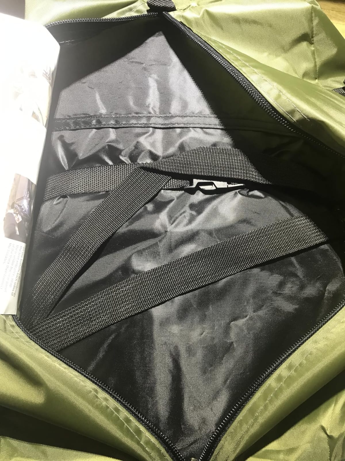 Truck Bed Tent, Waterproof PU3000mm Pickup Truck Tent with Rainfly & Power Tunnel; Truck Tents for Camping, Fits Full Size Short Bed, Easy Set-up for 2 Person, Chevy, Dodge, Ford, GMC, Green customer photo 1