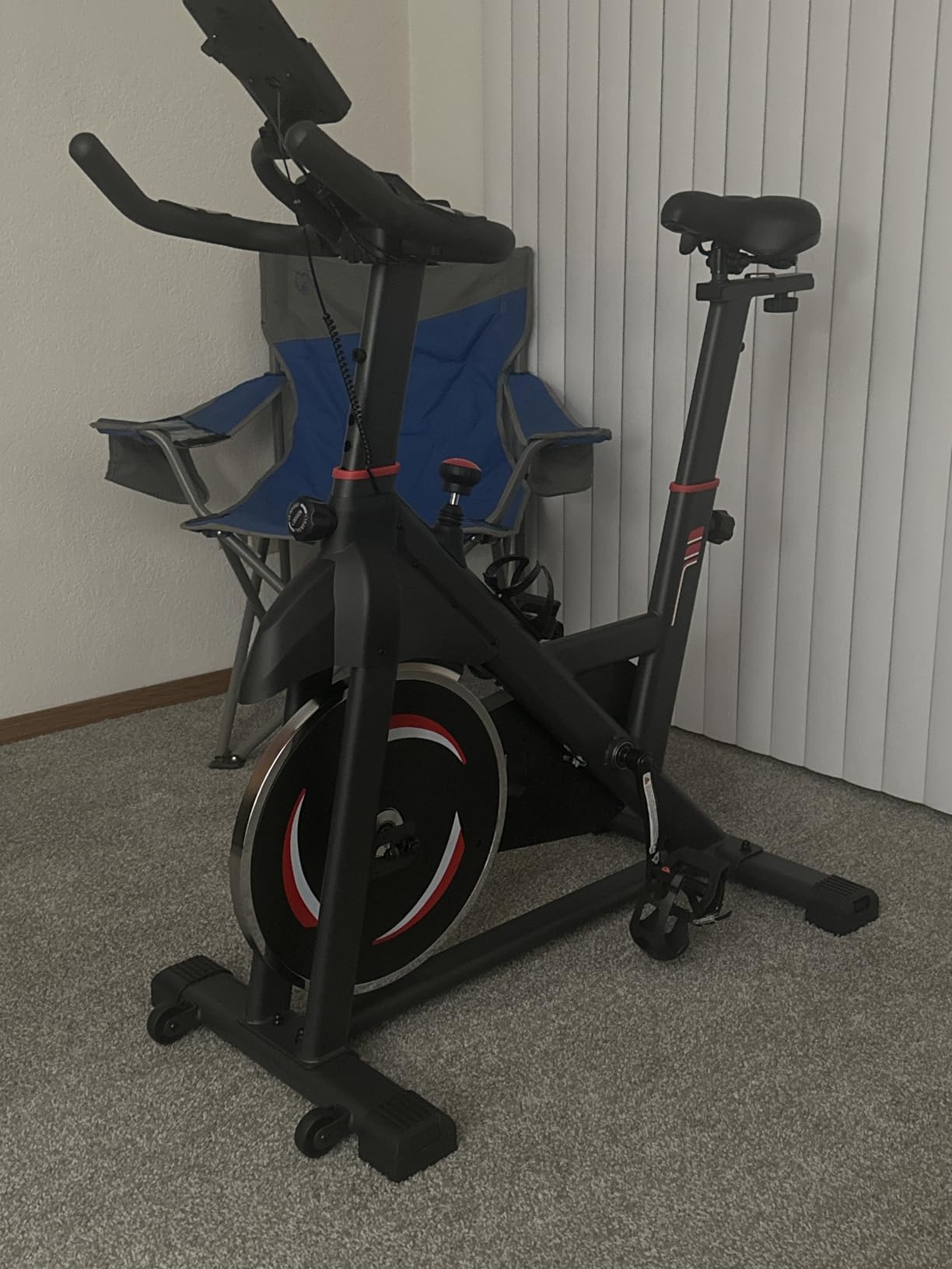 NEWBULIG Exercise Bike with APP, Stationary Bikes for Home, Workout Bike for Adults & Seniors, Cycle Machine, Adjustable Height and Resistance, Low Noise, 265lbs Weight Capacity, Easy Assembly customer photo 2