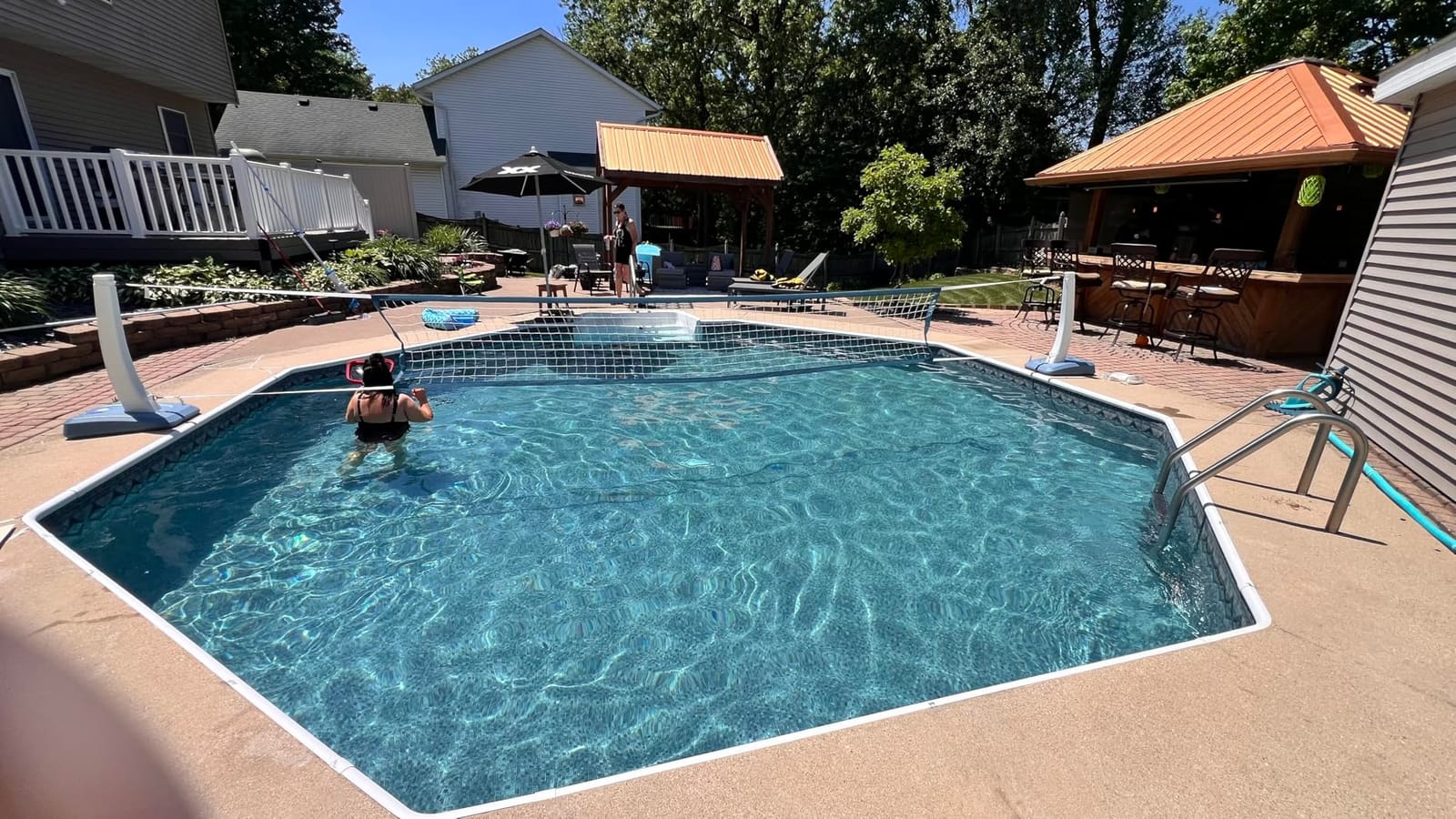 Coast Modern Pool Volleyball Net - Premium Volleyball Pool Game Set for Adults & Family - Accessories Included customer photo 2